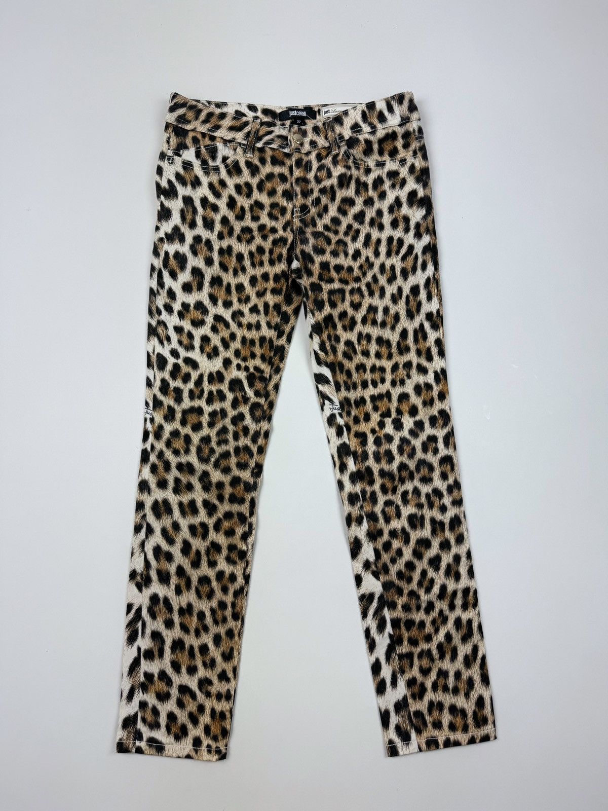 Just Cavalli × Roberto Cavalli Y2K Just Cavalli Flare Leopard