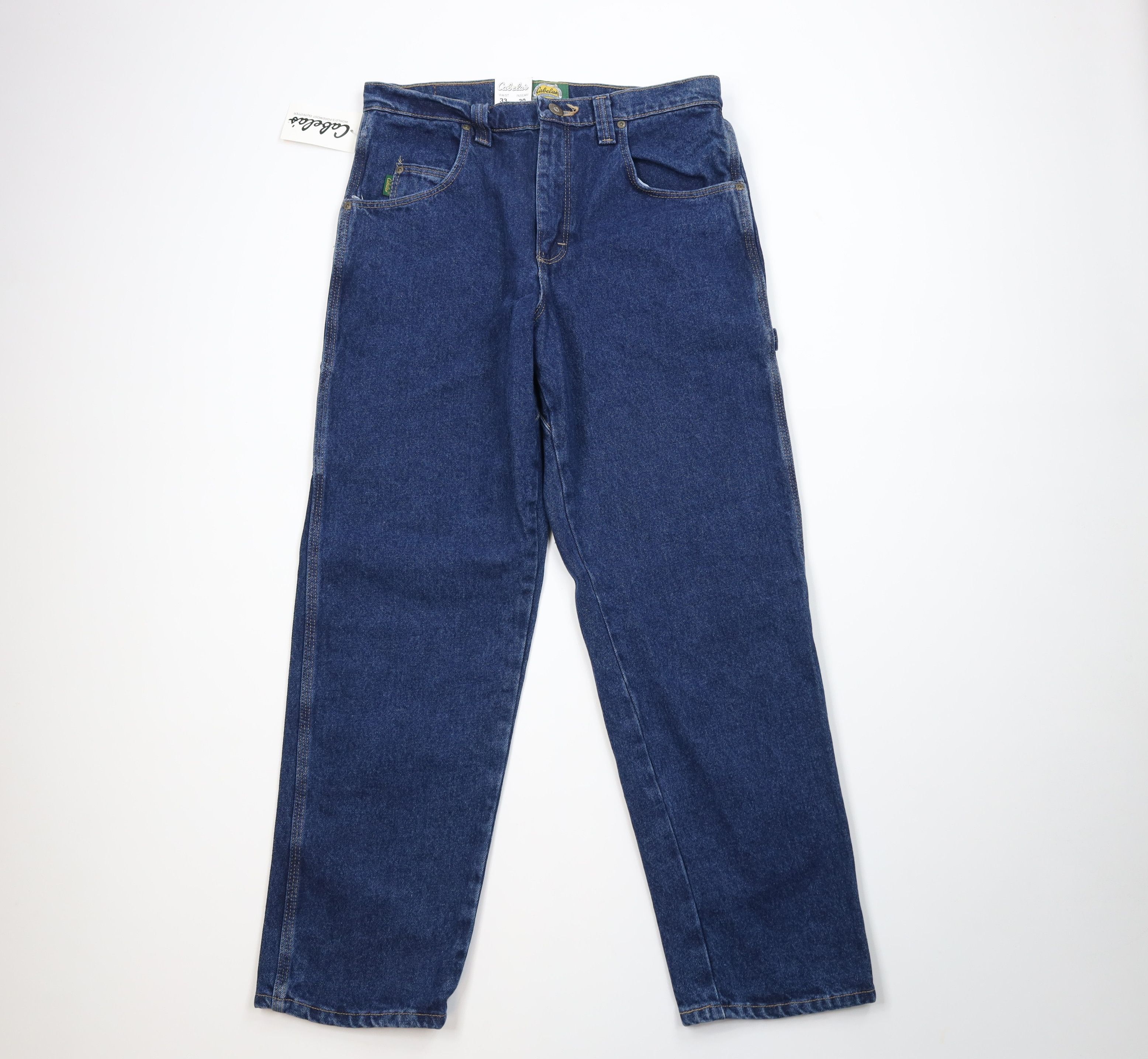 Cabelas Deadstock Vintage Cabelas Wide Leg Dungaree Denim Jeans Size US 33 - 1 Thumbnail