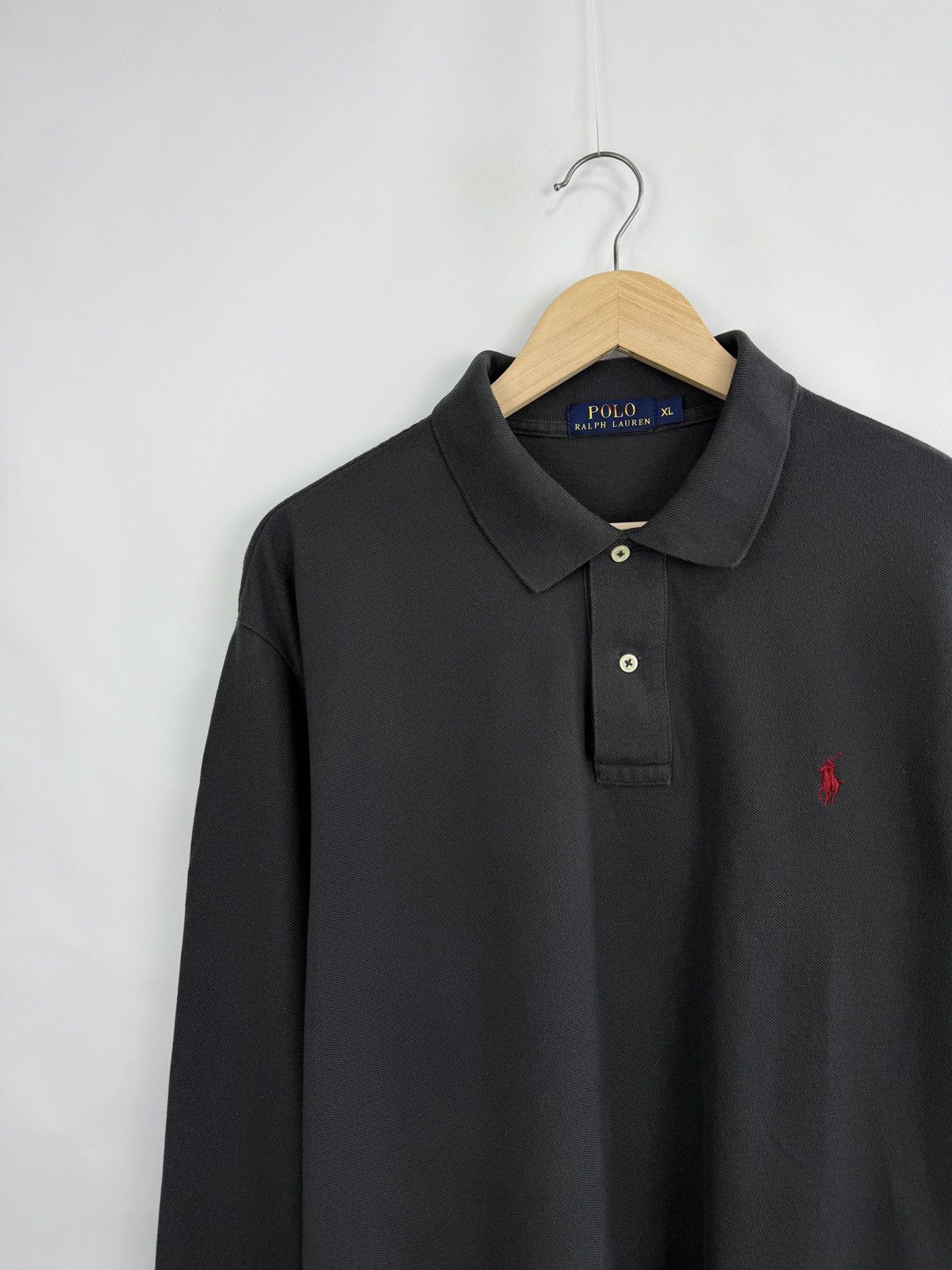 Polo Ralph Lauren 🇺🇸 Polo Ralph Lauren Classic Long Sleeve Red Pony Rare Retro Size US XL / EU 56 / 4 - 3 Thumbnail
