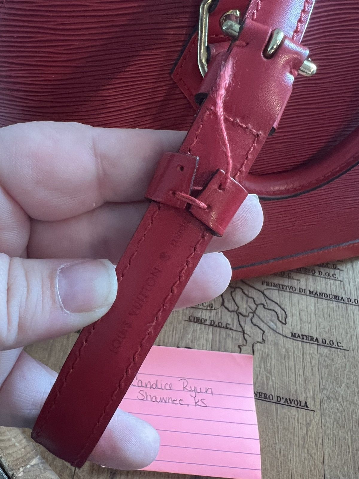 Louis Vuitton Louis Vuitton Red Epi Alma Size ONE SIZE - 22 Thumbnail