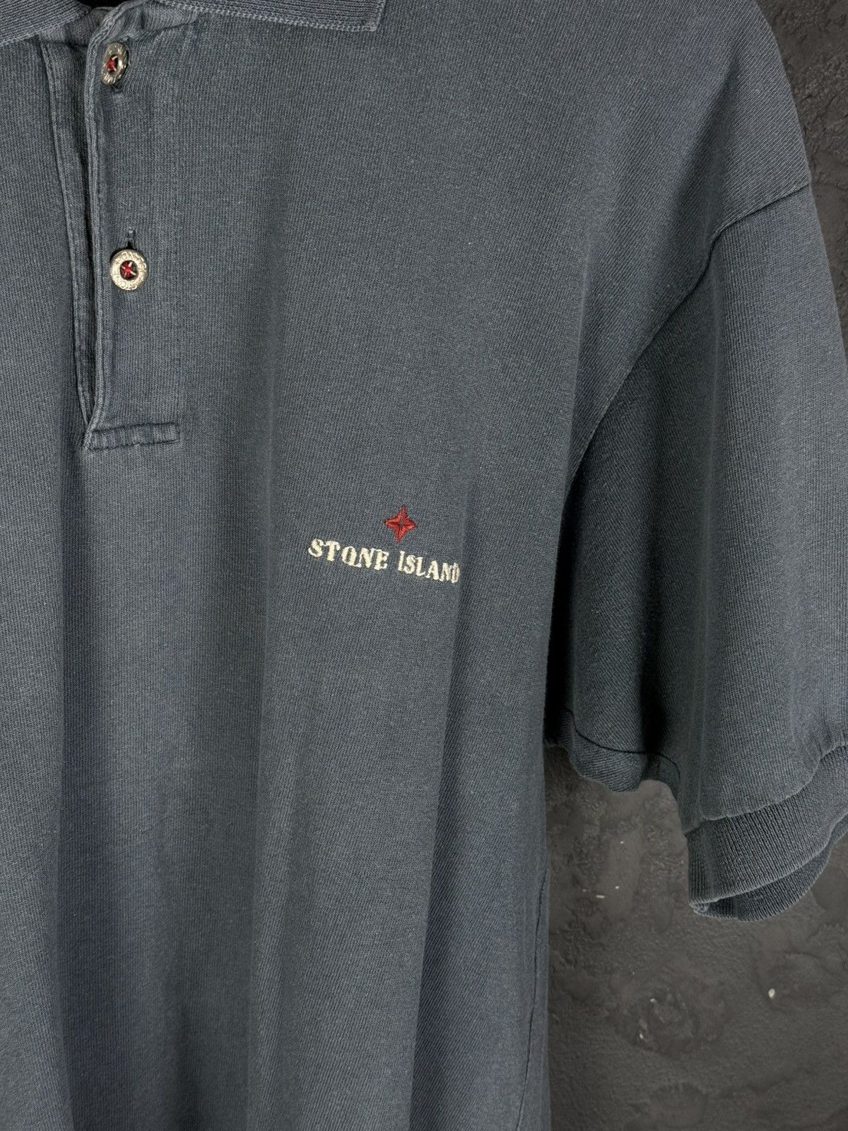 Vintage Stone Island 80's Marina Compass Vintage Cotton Polo Shirt Size US M / EU 48-50 / 2 - 4 Thumbnail