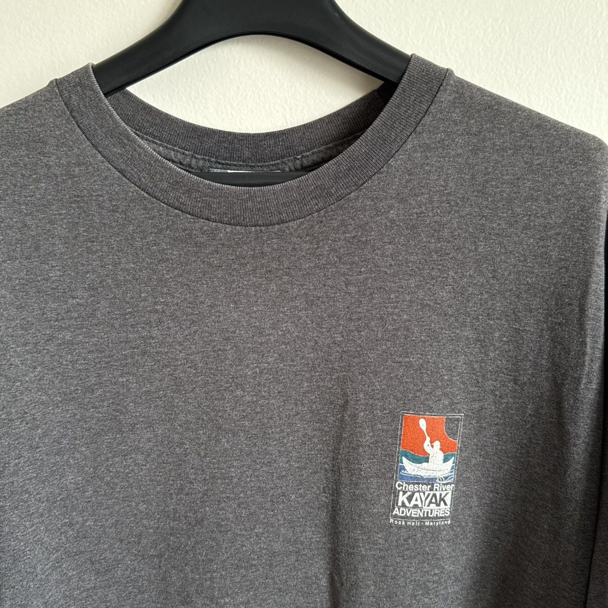 Vintage Chester River Kayak Adventures Maryland Graphic T-Shirt Gray Size US XL / EU 56 / 4 - 3 Thumbnail
