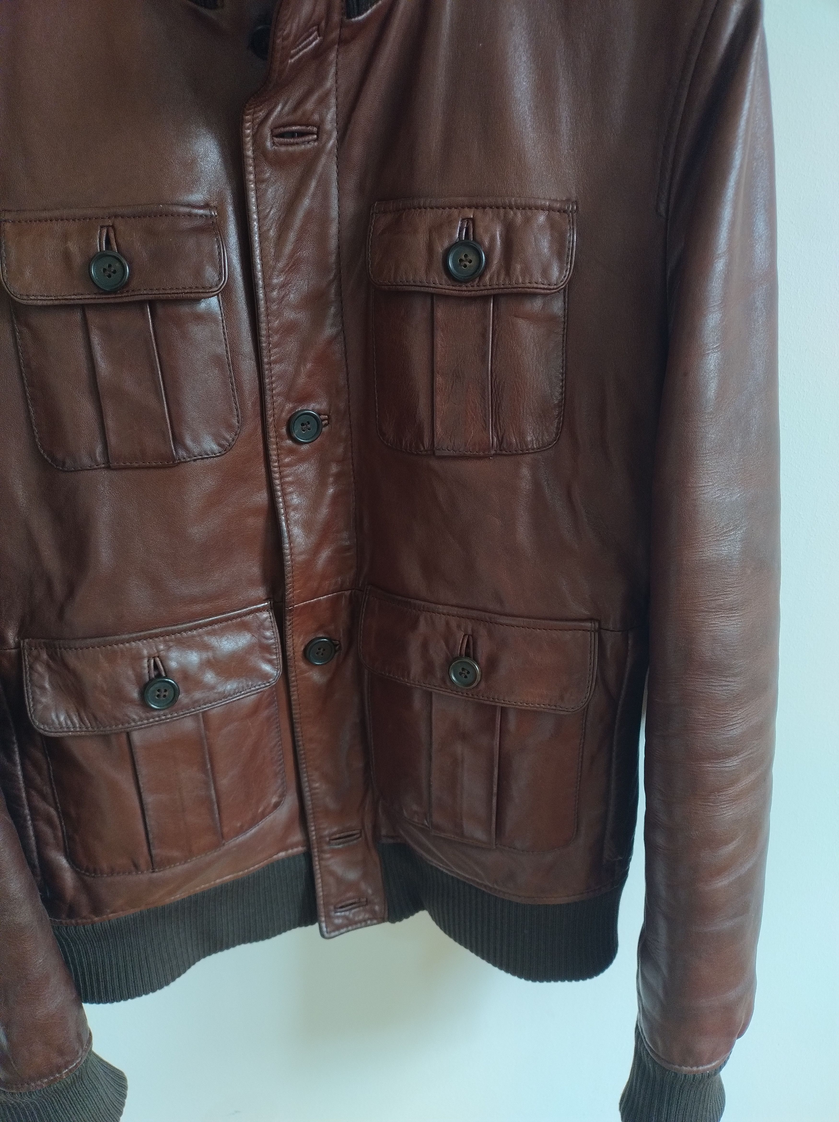 Prada Prada Leather Jacket Cargo Bomber archive 2008 Size US M / EU 48-50 / 2 - 5 Thumbnail