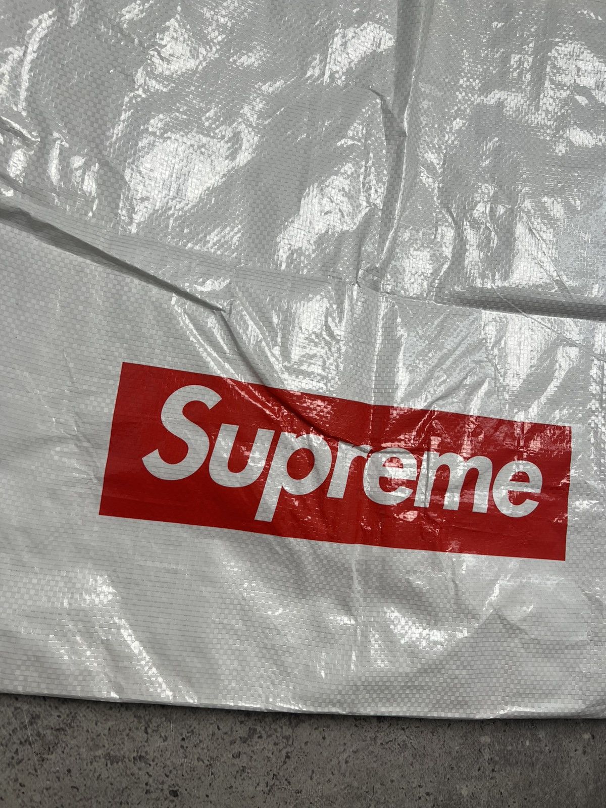 Supreme × Vintage Supreme reusable shopping bag / tote large cotton woven Size ONE SIZE - 4 Thumbnail