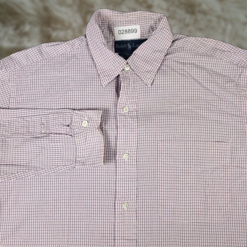 Ralph Lauren Ralph Lauren Dress Shirt Mens 15.5 Pink Long Sleeve Button-Up Regular Fit Non-Iron Size 40R - 1 Thumbnail