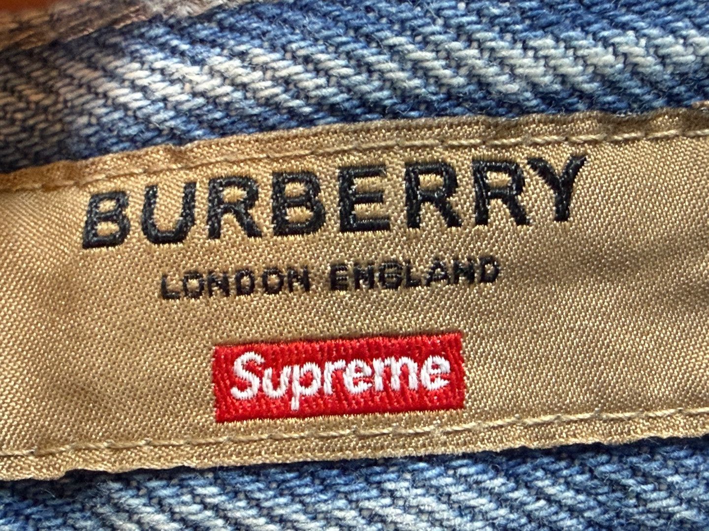 Burberry × Supreme Supreme x Burberry Denim Shorts Washed Blue Size US 36 / EU 52 - 7 Thumbnail