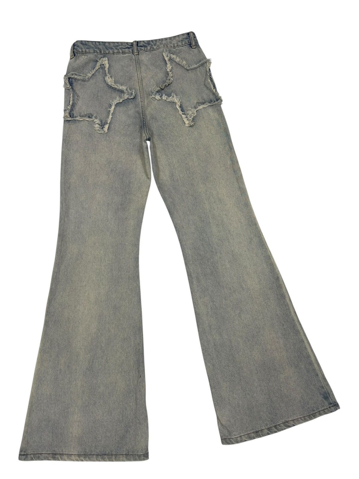 Heron Preston Heron Preston Star Embroidery Custom Made Flare Jeans Size US 28 / EU 44 - 3 Thumbnail