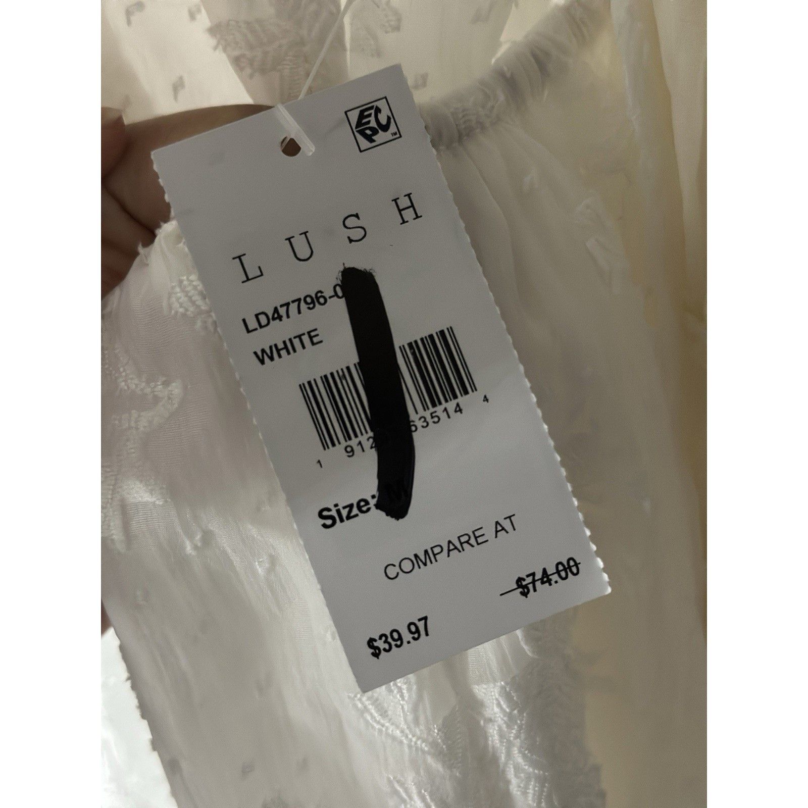 Other Lush White Lace Midi Dress Size S / US 4 / IT 40 - 4 Thumbnail
