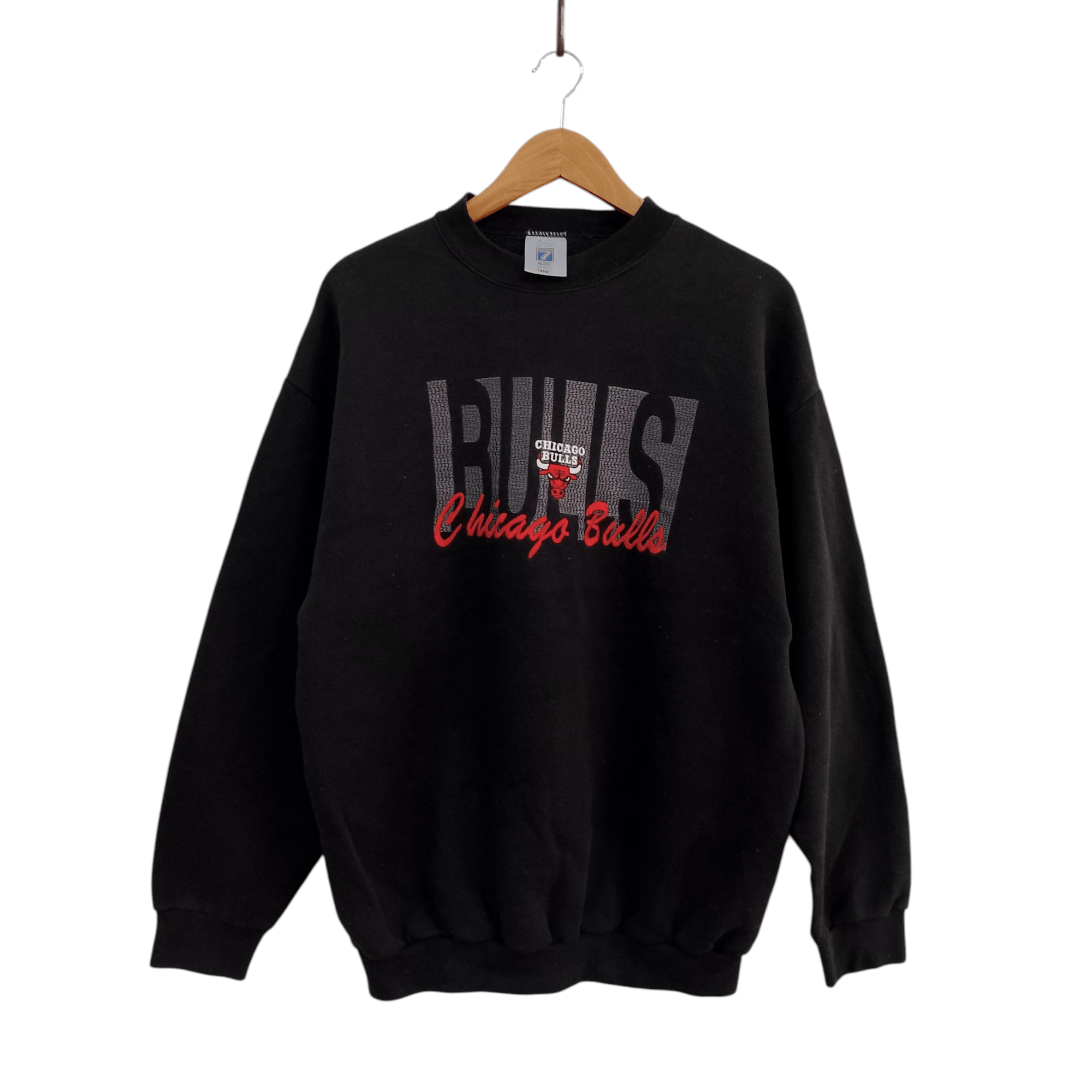 Vintage Vintage 90s Chicago Bulls Crewneck Sweatshirt Made in USA Size US L / EU 52-54 / 3 - 1 Thumbnail