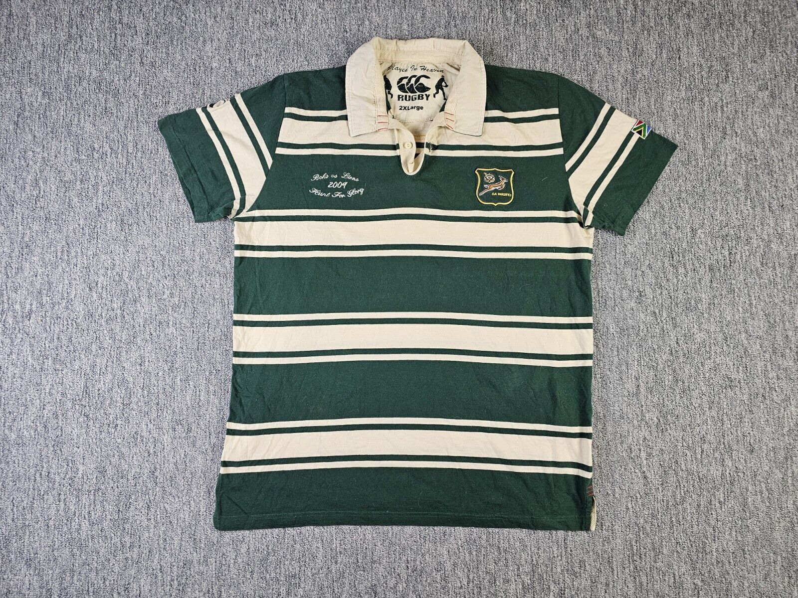 Canterbury of New Zealand 009 Canterbury Springboks Lions Tour Rugby Polo Shirt 2XL Size US XXL / EU 58 / 5 - 1 Thumbnail
