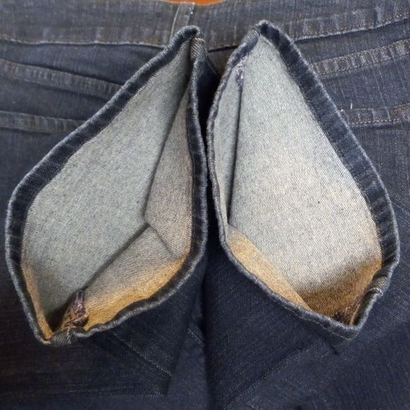 NYDJ NYDJ Size 4 Jeans Womens Denim Bootcut Blue Dark Wash Stretc Size 29" - 9 Thumbnail