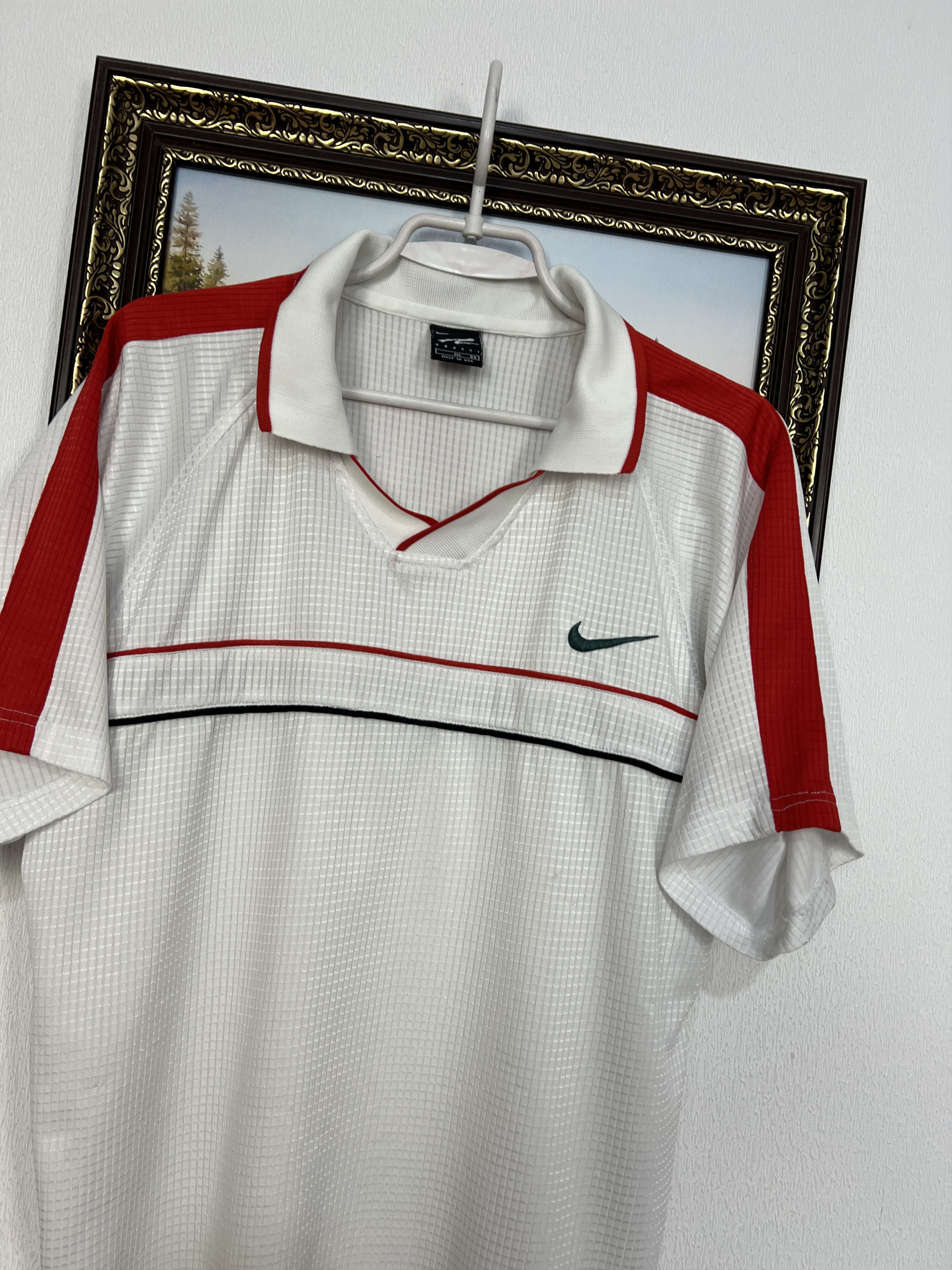 Nike Vintage 2000's Andre Agassi Tennis Polo Shirt Trikot Jersey Size US XL / EU 56 / 4 - 3 Thumbnail