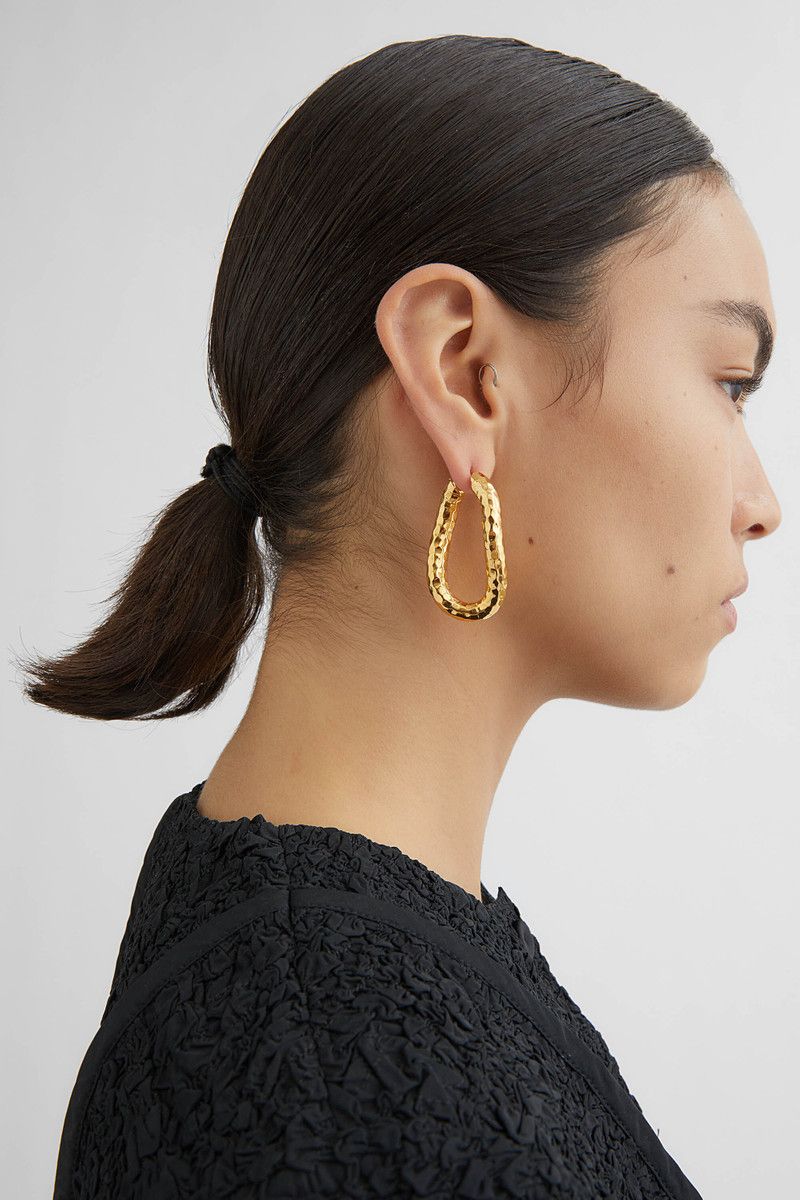 Jil Sander o1loc1c0426 Size:OS/Earrings in Golden Size ONE SIZE - 4 Thumbnail