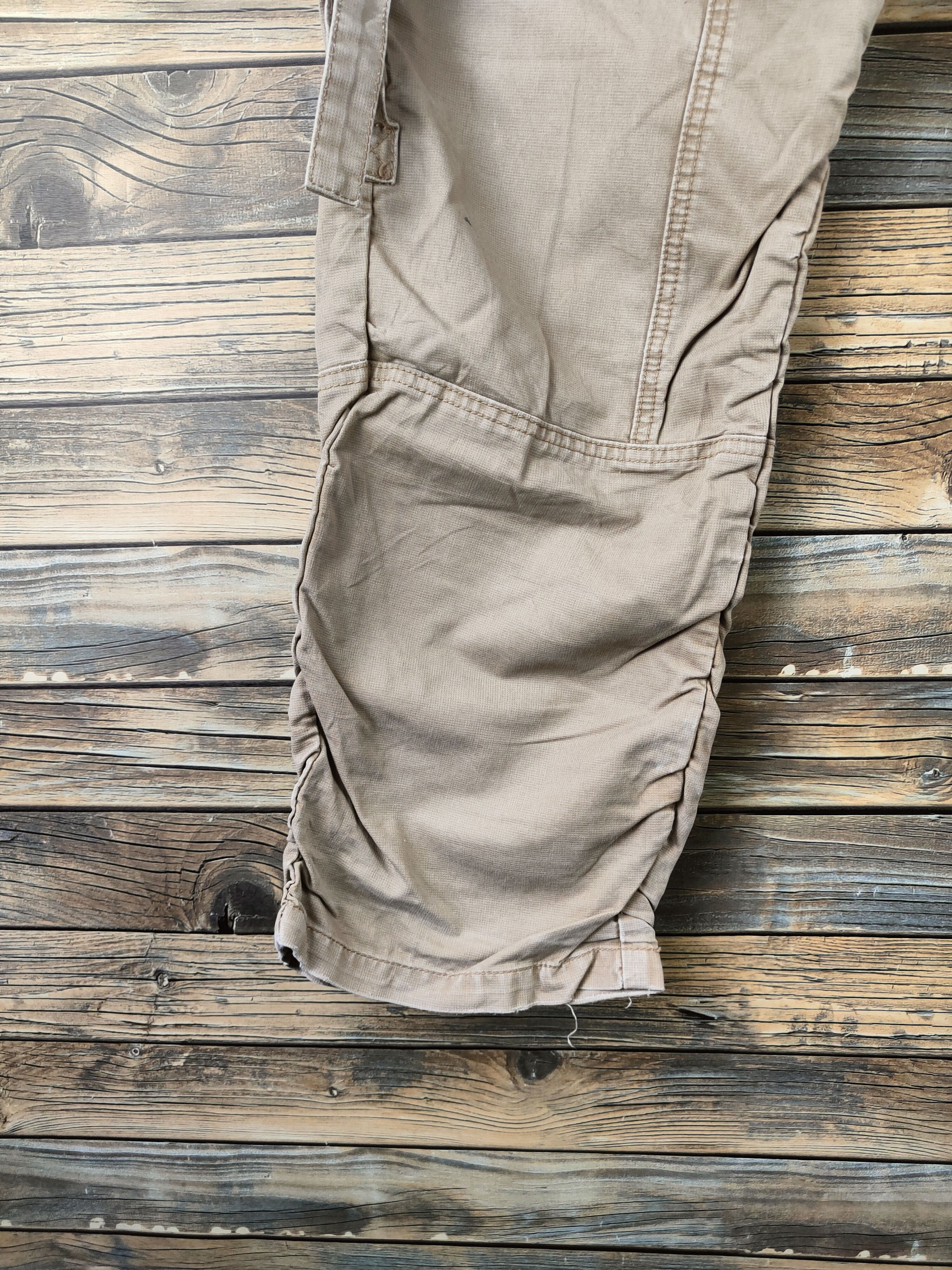 LOWBOX DL Lowbox Beige Multipocket Cargo Pants #46-398 Size US 32 / EU 48 - 4 Thumbnail