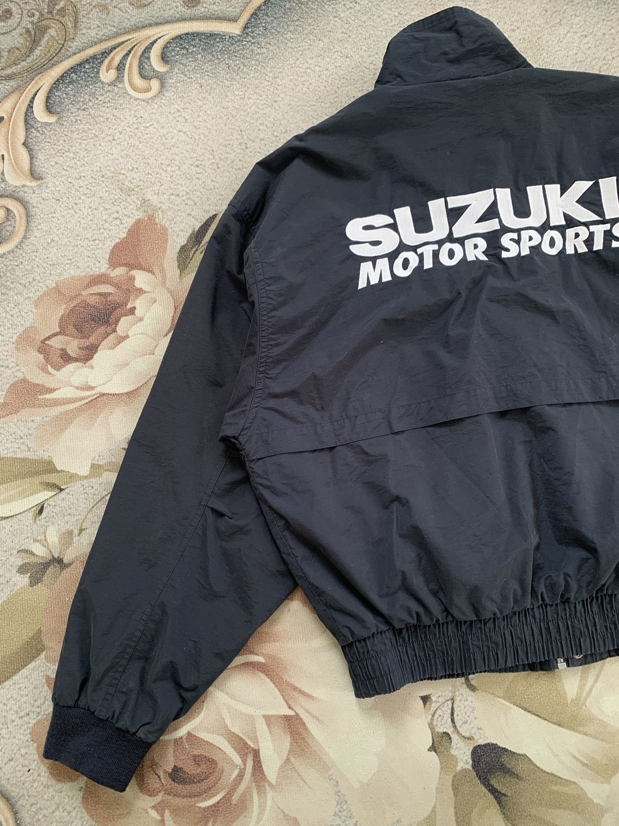 Japanese Brand Vtg Suzuki MotorSports Big Logo Embroidered Jacket Size US L / EU 52-54 / 3 - 8 Thumbnail