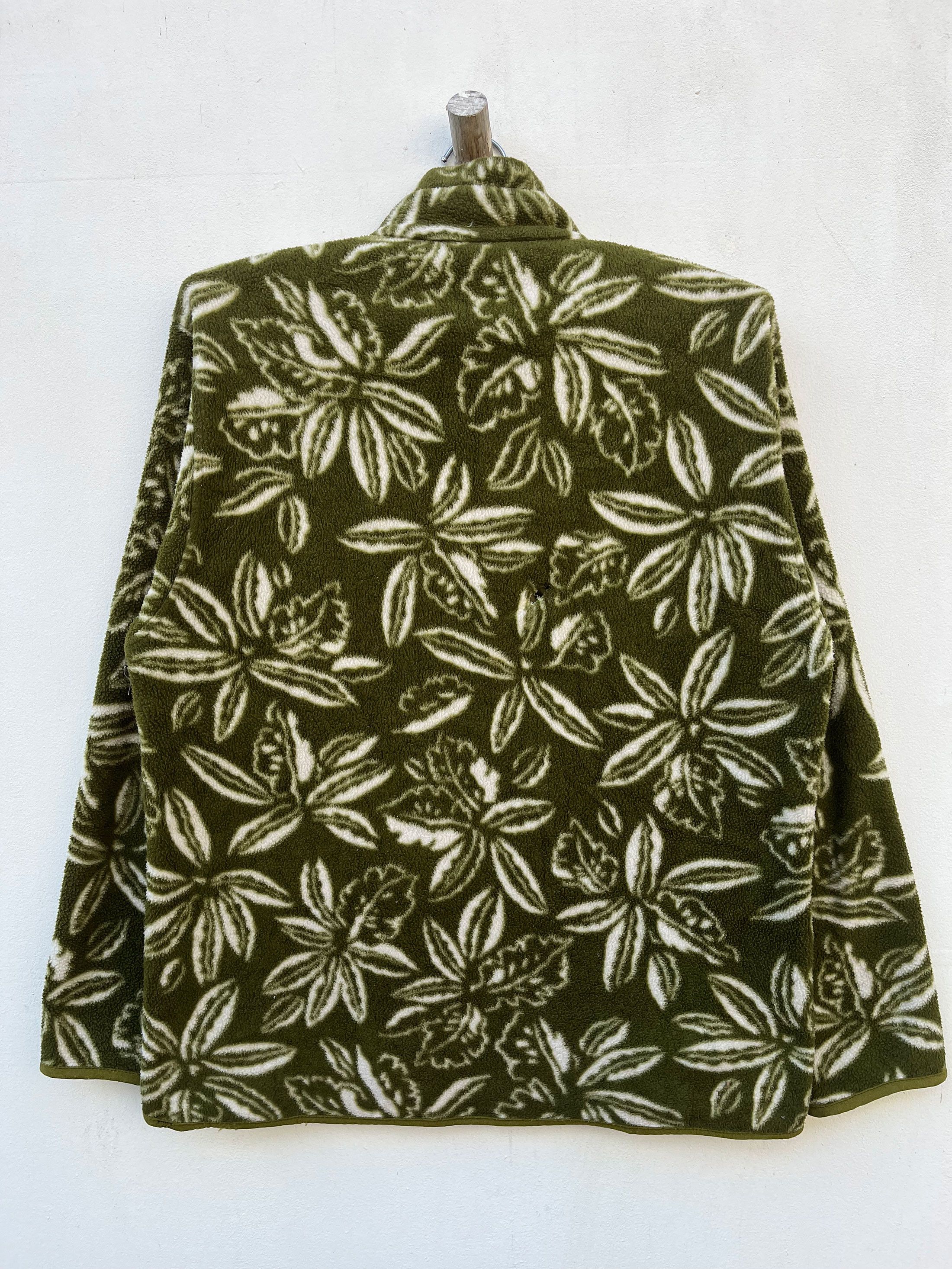 Patagonia Patagonia Full Printed Leaf Zipper Fleece Sweatshirt Sweater Size US M / EU 48-50 / 2 - 3 Thumbnail
