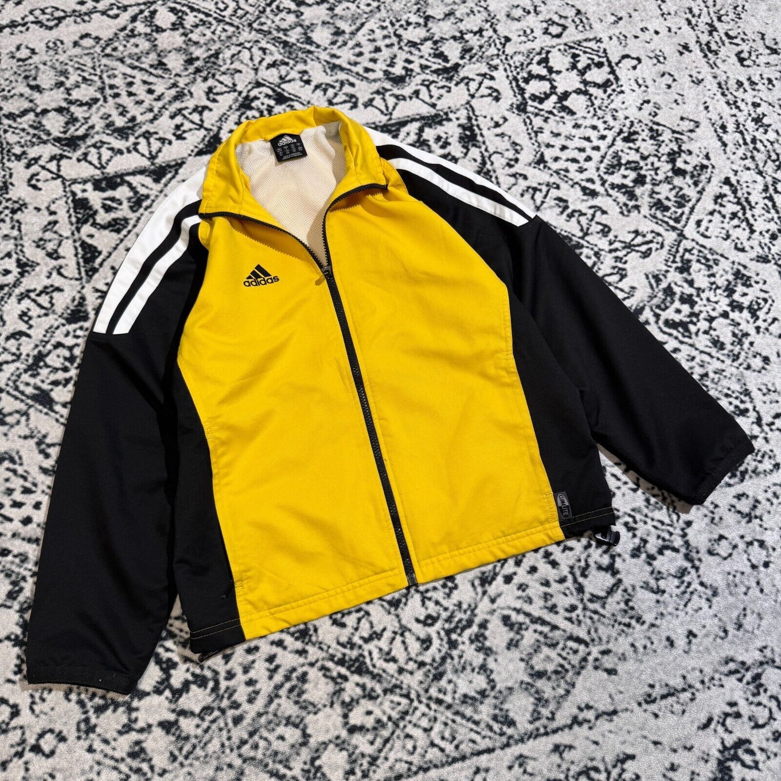 Adidas Adidas Unisex Yellow Polyester Jacket Size XXS Tracksuit Size US XXS / EU 40 - 3 Thumbnail