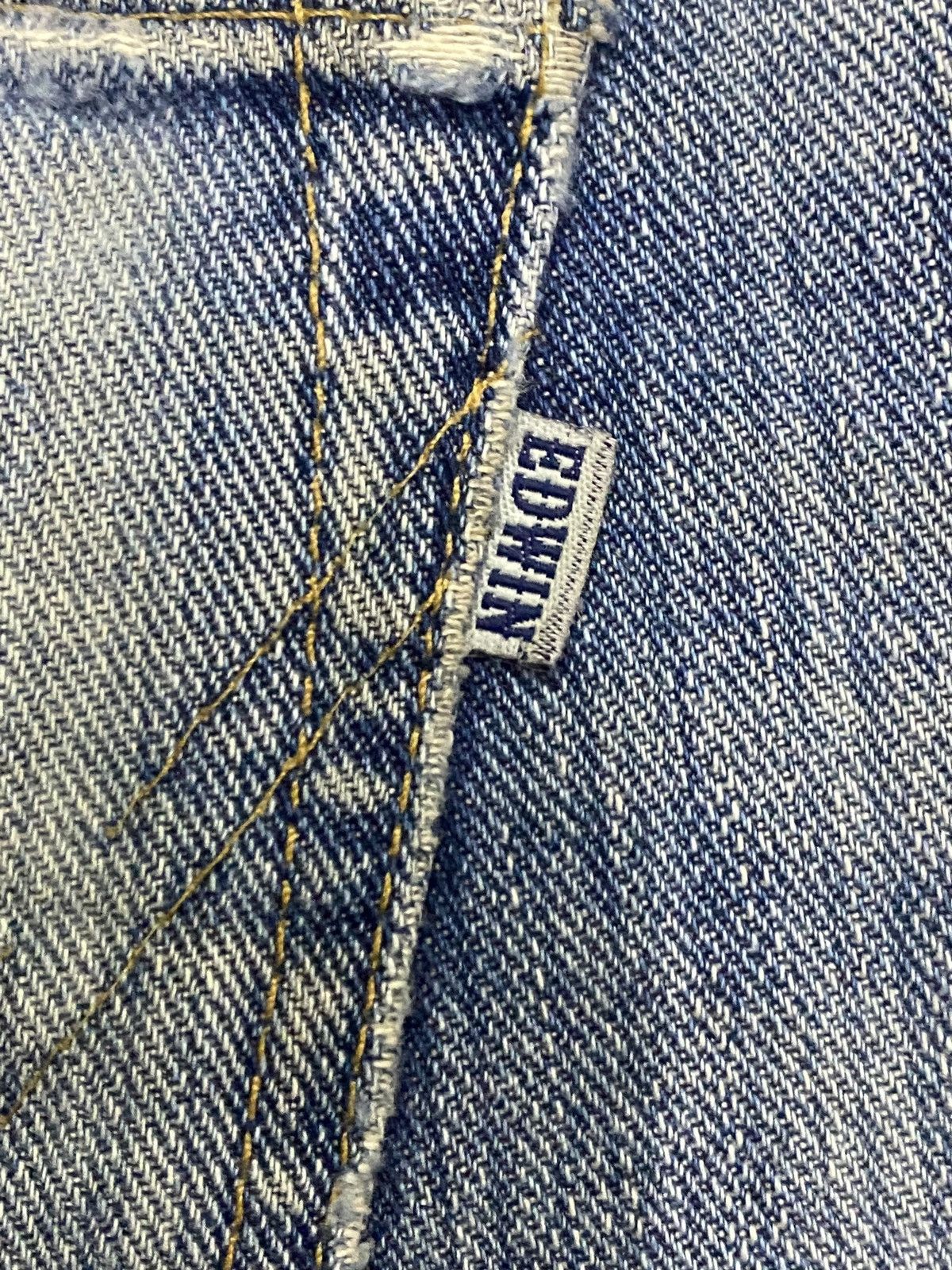 Junya Watanabe Vintage Edwin Patched Faded Wash Distressed Jeans Size US 30 / EU 46 - 17 Thumbnail