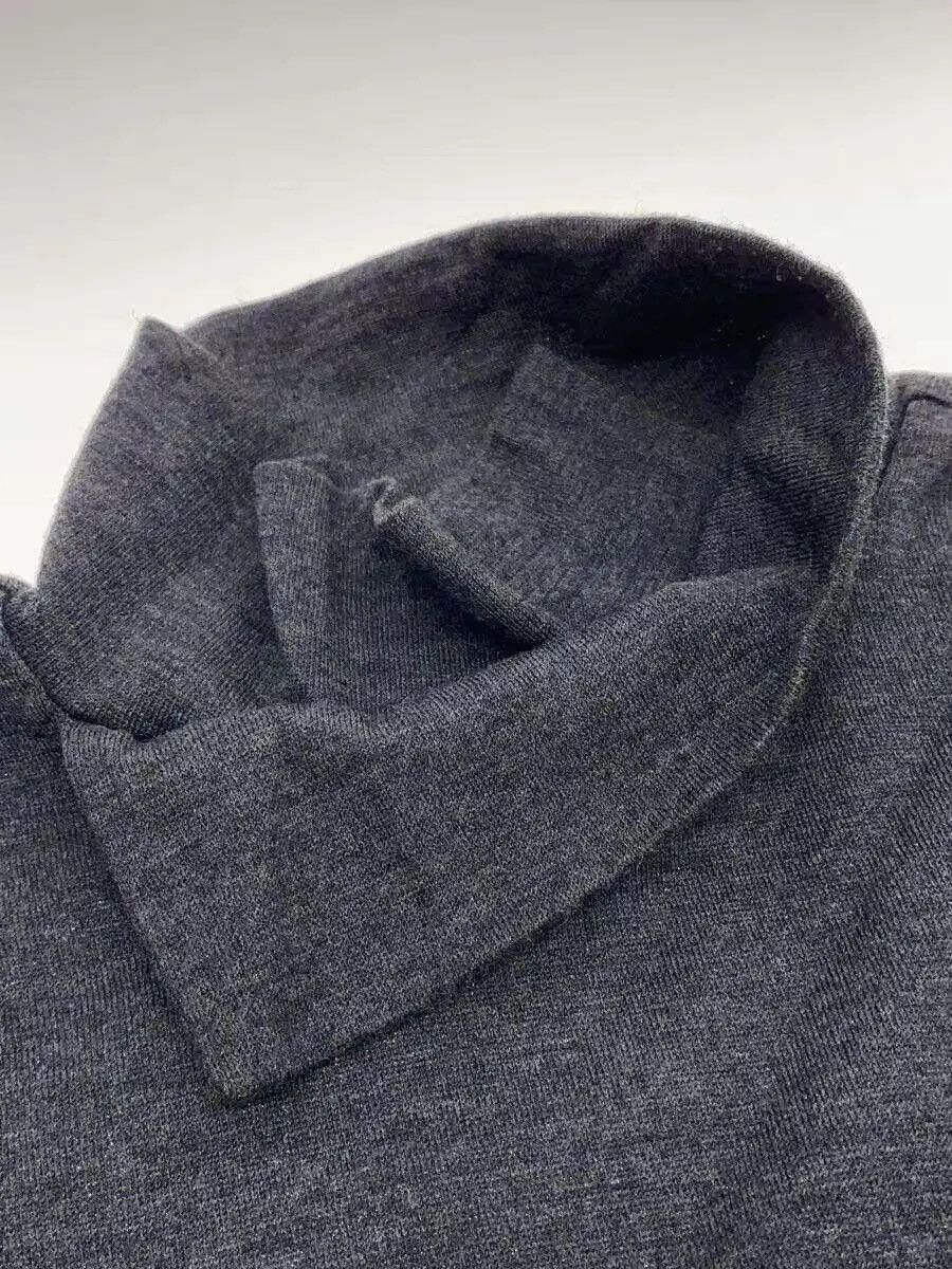 Yohji Yamamoto Yohji Yamamoto Asymmetrical Turtle Neck Wool Sweater Size US M / EU 48-50 / 2 - 2 Thumbnail