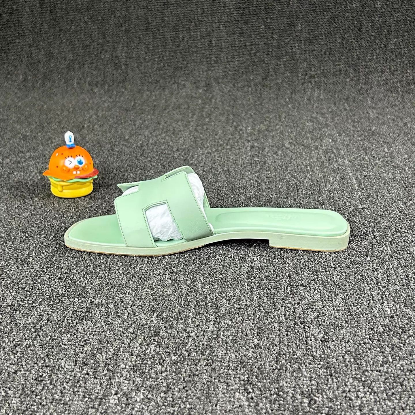 Hermes Hermes Green Slippers 39 HB6816 Size US 8.5 / IT 38.5 - 3 Thumbnail