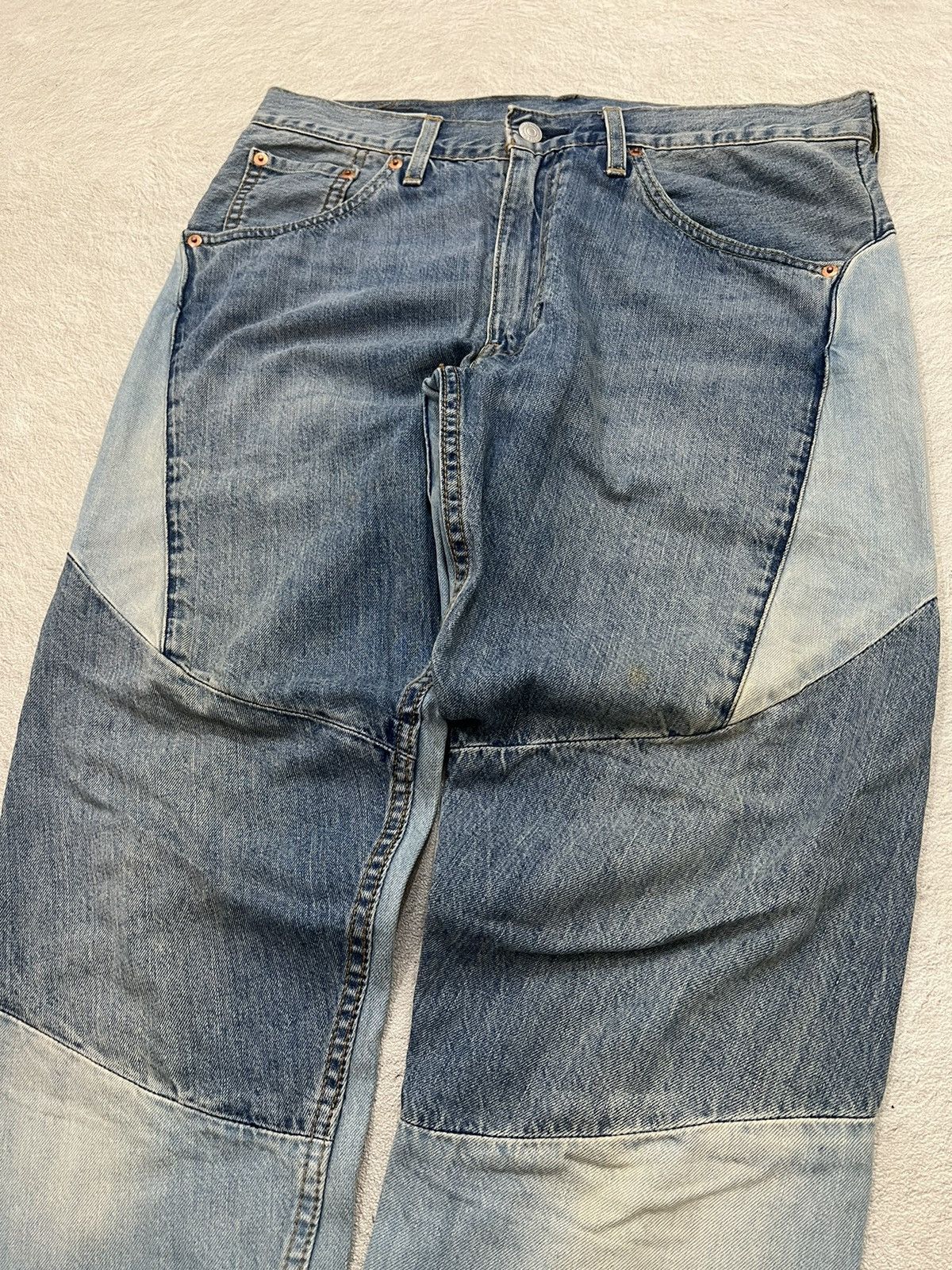 Hysteric Glamour × Undercover 2000s Levis Big E Twisted Panel Rebuild Jeans y2k Lgb Ifsix Size US 32 / EU 48 - 4 Thumbnail