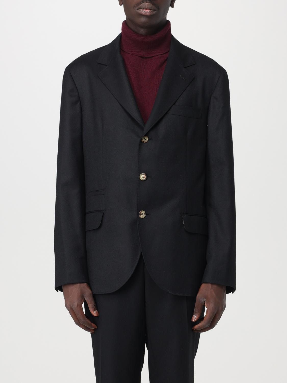 Brunello Cucinelli o1w1db10126 Blazer Jacket in Black Size US S / EU 44-46 / 1 - 1 Thumbnail