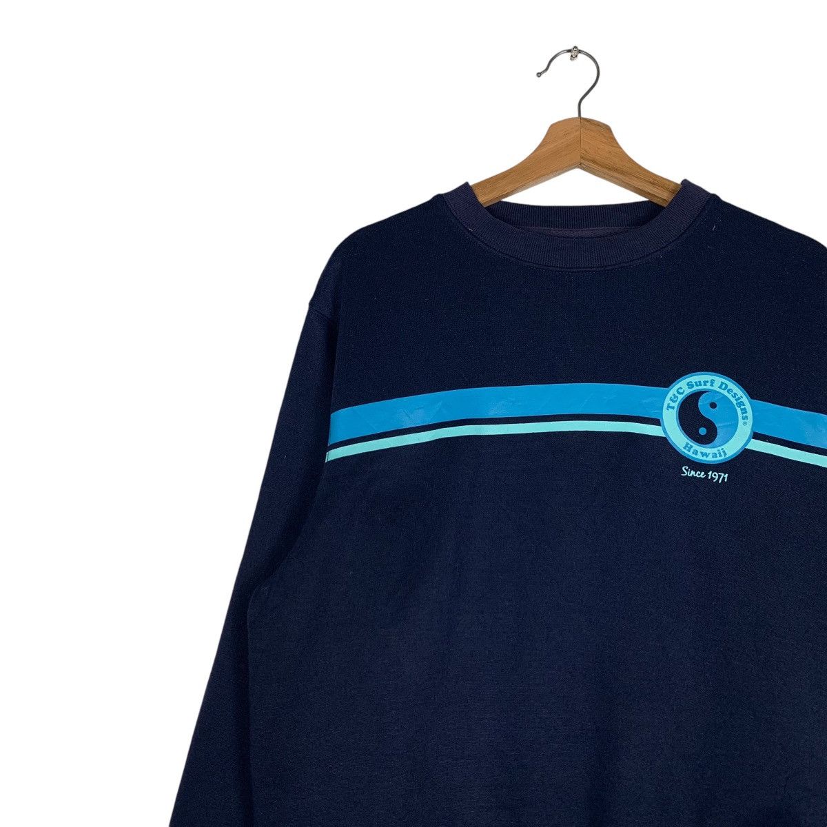 Japanese Brand T&C SURF Designs Hawaii Big Logo Sweatshirt #1383-C62 Size US M / EU 48-50 / 2 - 8 Thumbnail
