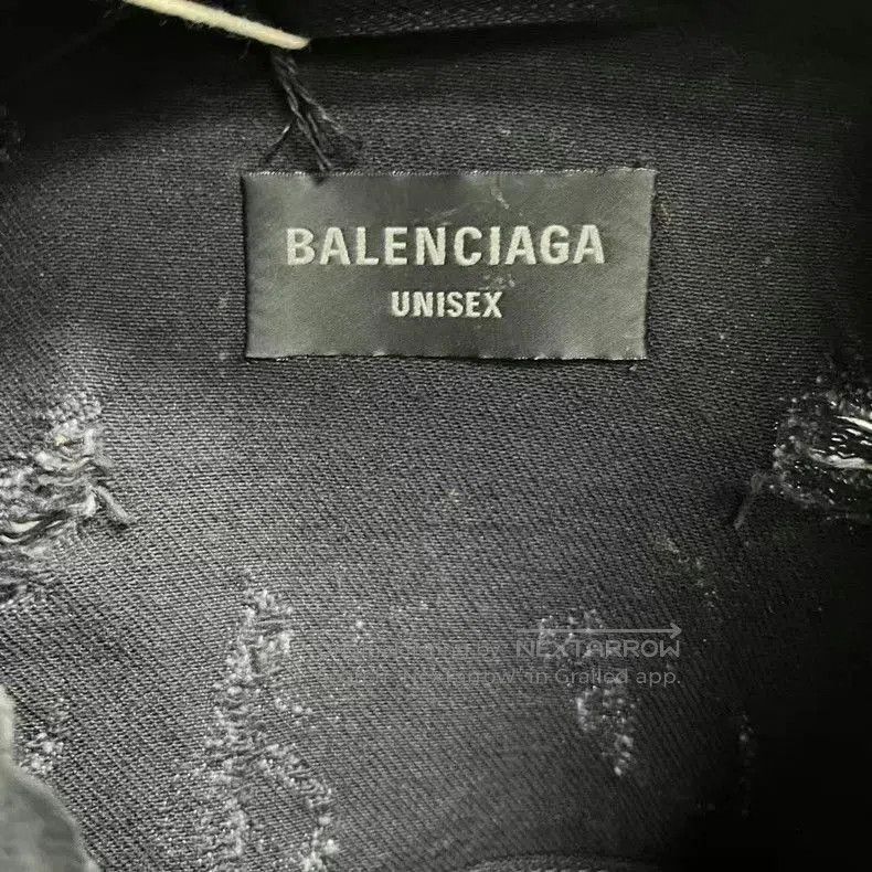 Balenciaga Balenciaga Black Tie-Dye Denim Jacket. Size US S / EU 44-46 / 1 - 4 Thumbnail
