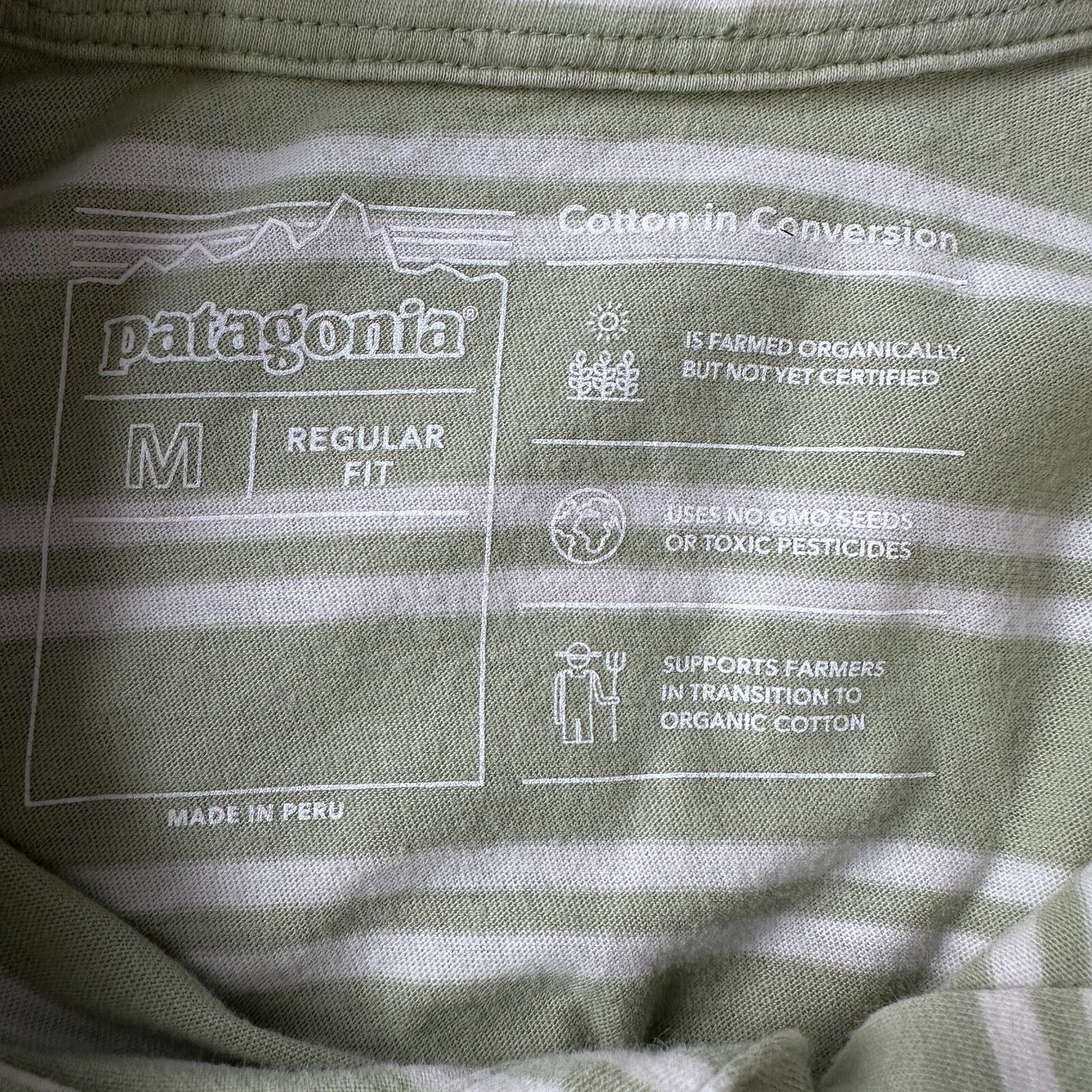 Patagonia Patagonia Polo Shirt Men’s Medium Green White Striped Size US M / EU 48-50 / 2 - 6 Thumbnail