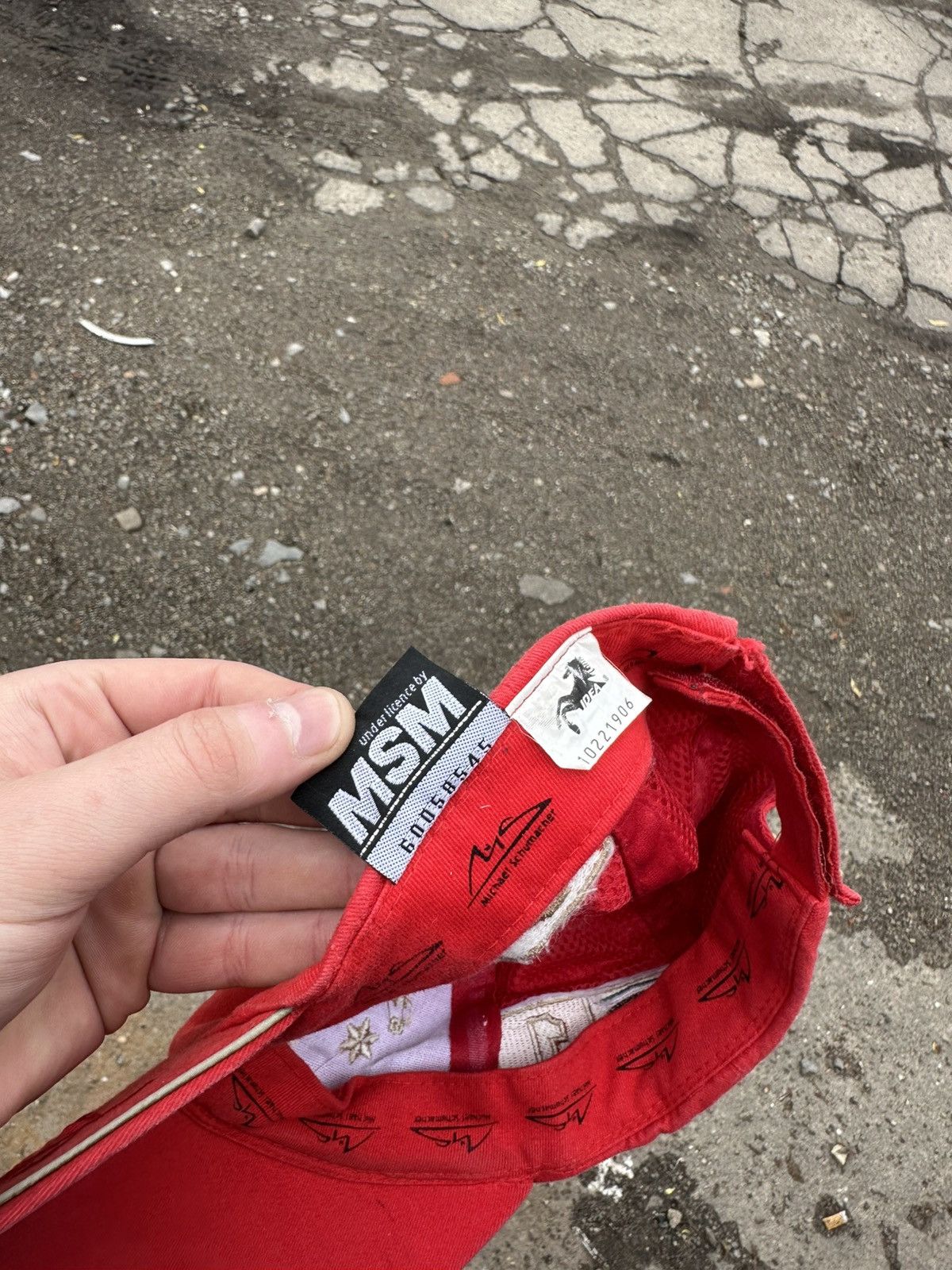 Ferrari Vintage Ferrari Cap Formula 1 Michael Schumacher Y2K Style Size ONE SIZE - 8 Thumbnail