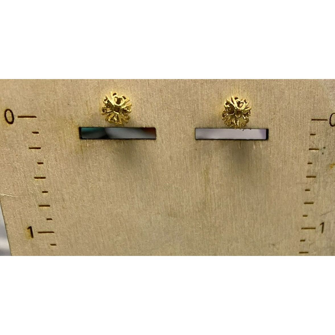 Other Vintage Gold Filigree Cut-Out Ball Post Stud Pierced Art Dec Size ONE SIZE - 2 Thumbnail