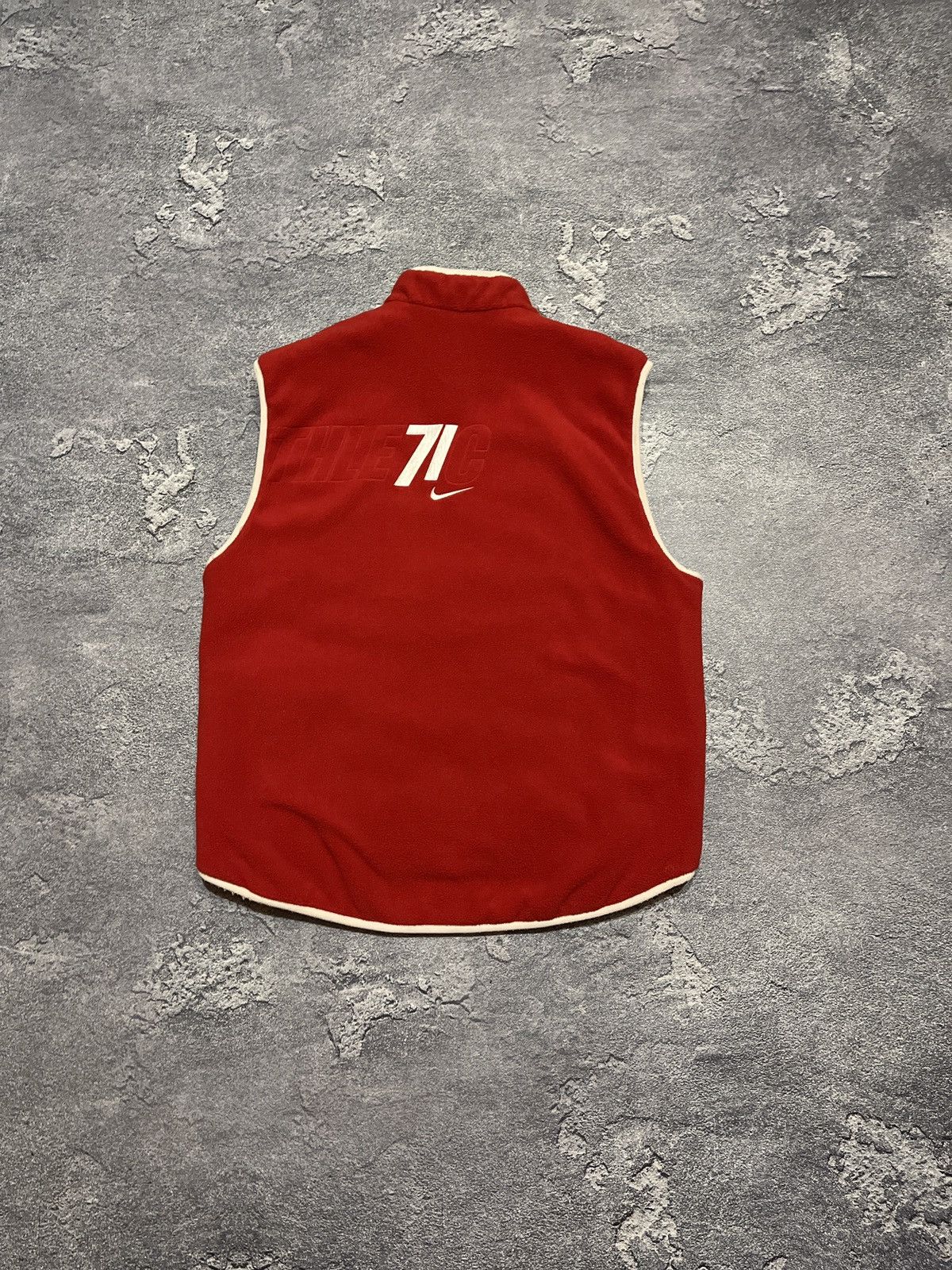 Nike × Vintage Nike Vintage Reversible Vest Red & Gray 90s Size US M / EU 48-50 / 2 - 1 Thumbnail