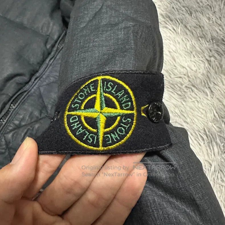 Stone Island Stone Island Linen Resin Down Jacket Coat Black L Size US L / EU 52-54 / 3 - 2 Thumbnail