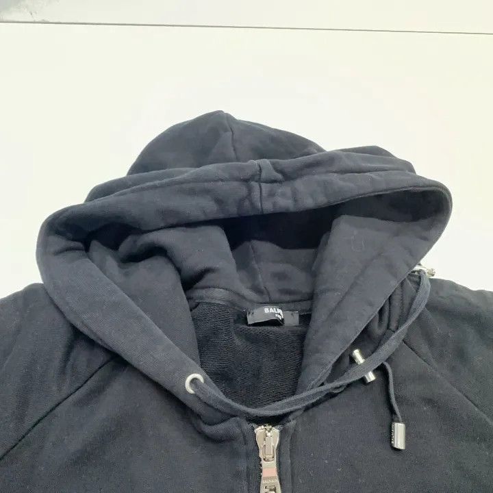 Balmain Balmain Casual Solid Zip Hoodie -2507 Size US L / EU 52-54 / 3 - 3 Thumbnail