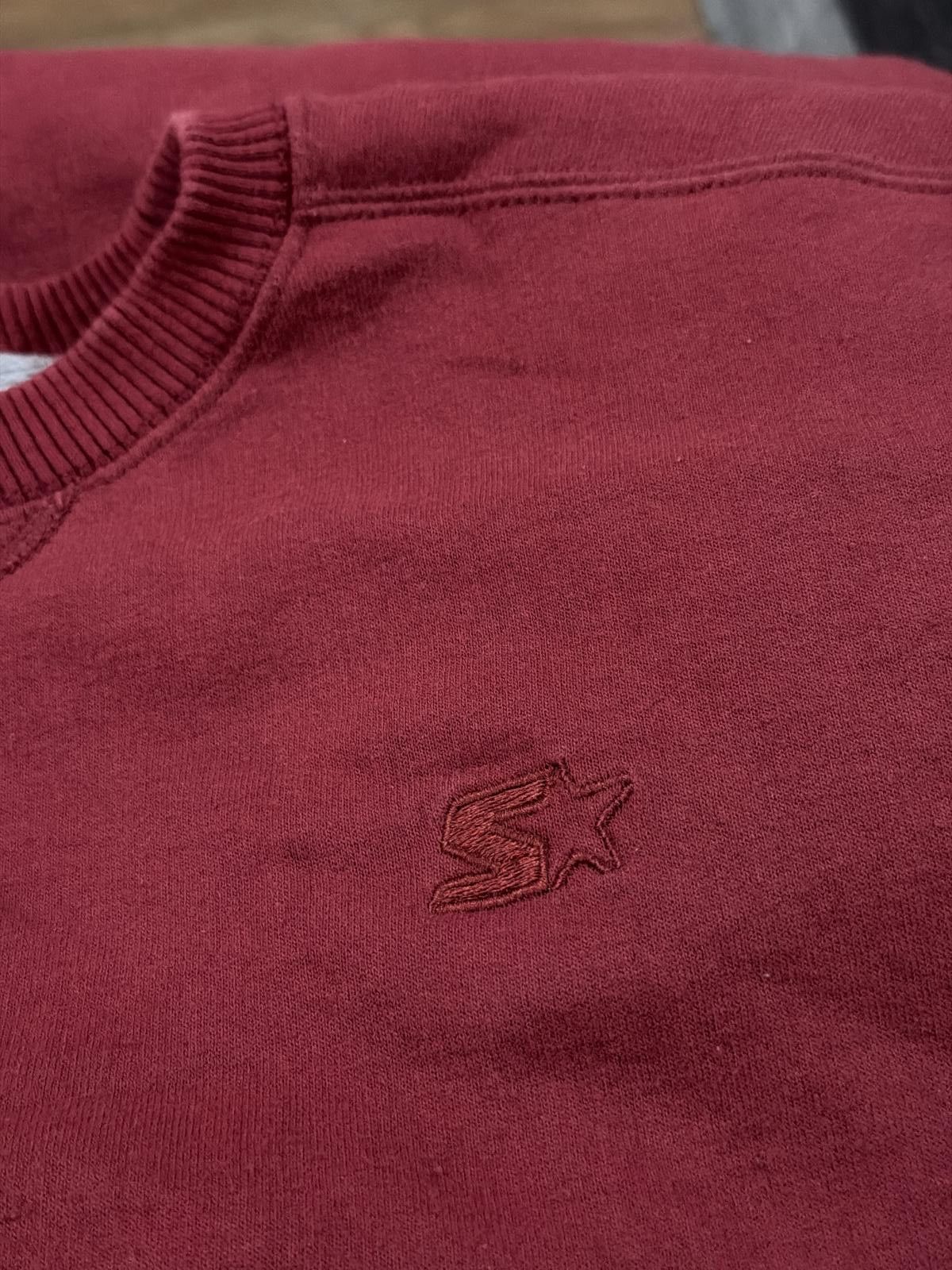 Starter Vintage Y2K Starter Blank Sweater Burgundy Gym Size M Size US M / EU 48-50 / 2 - 4 Thumbnail
