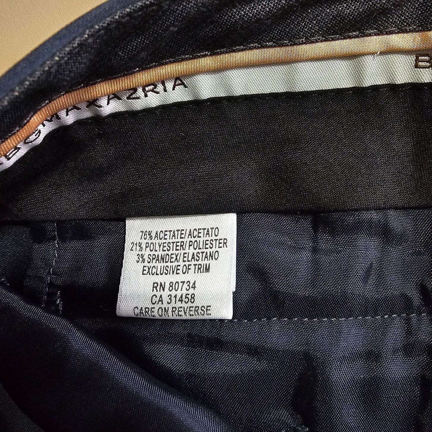 Bcbgmaxazria BCBG MAXAZRIA Blue Satin The Slim Flare Carla Dress Pants 6 Size 28" / US 6 / IT 42 - 7 Thumbnail