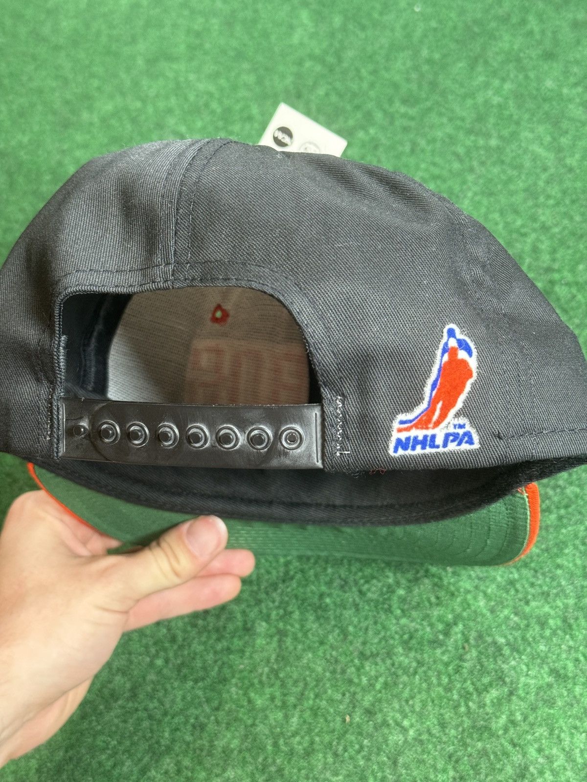 NHL × Starter × Vintage 90s Eric Lindros Philadelphia Flyers DEADSTOCK Snapback Hat Size ONE SIZE - 2 Thumbnail