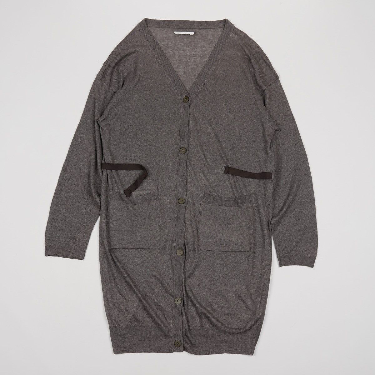 Maison Margiela MM6 Maison Margiela Linen Long Cardigan Dress With Belt Size S / US 4 / IT 40 - 14 Thumbnail
