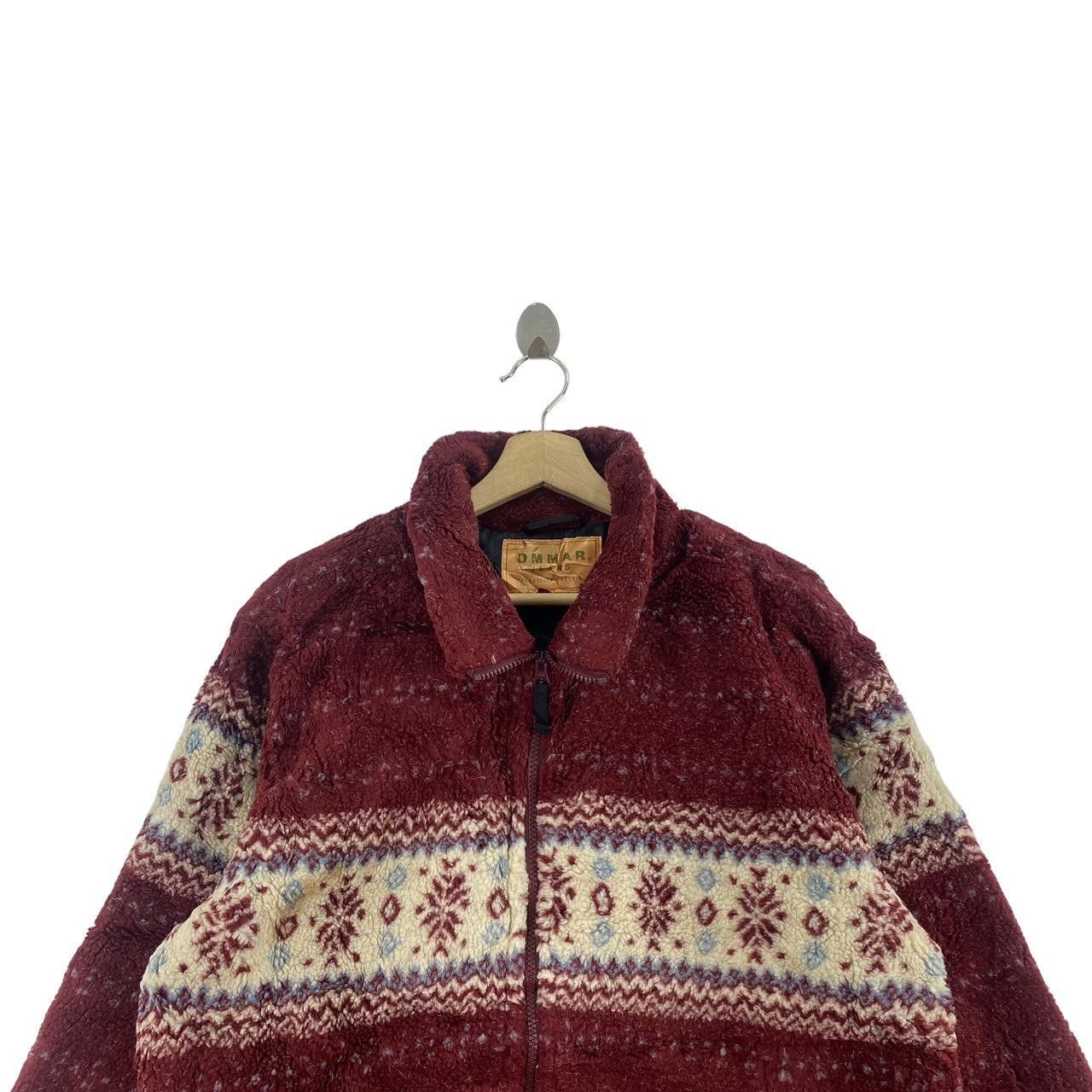 Other OMMAR JEANS NAVAJO Aztec Deep Pile Sherpa Fleece Jacket Size US L / EU 52-54 / 3 - 3 Thumbnail