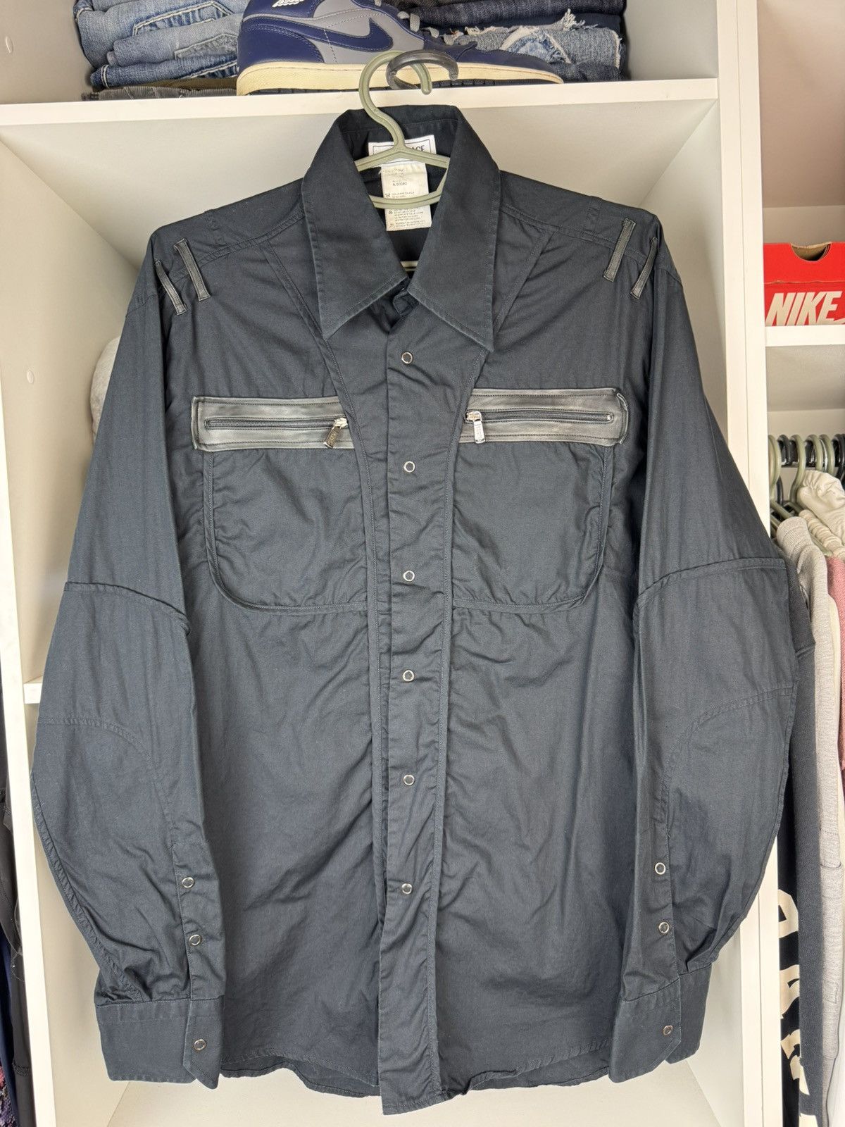 Versace Versace Collection Men's Snap Button Long Sleeve Shirt Size US M / EU 48-50 / 2 - 1 Thumbnail