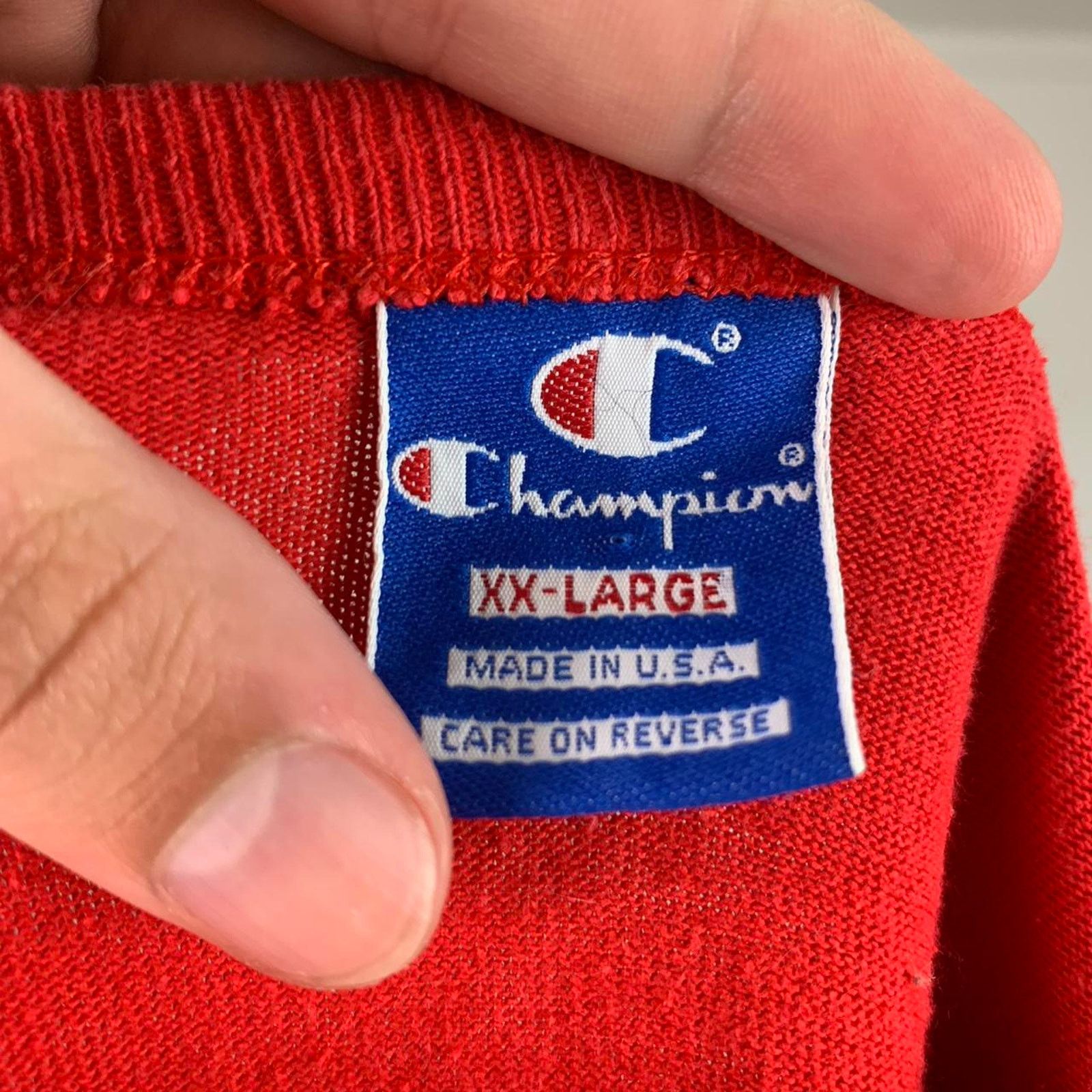Champion × Vintage Vintage Champion Wisconsin Embroidered T-shirt Size US XXL / EU 58 / 5 - 5 Thumbnail