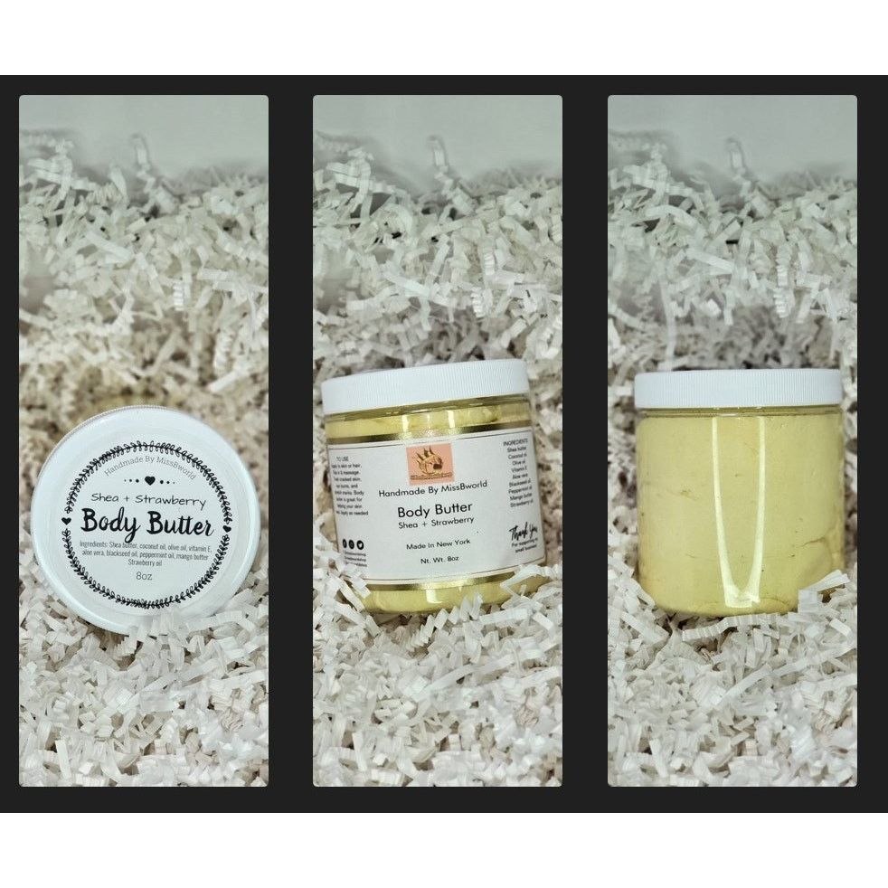Other Shea Strawberry Body Butter Handmade Natural Moisturizer 8oz Size ONE SIZE - 7 Thumbnail