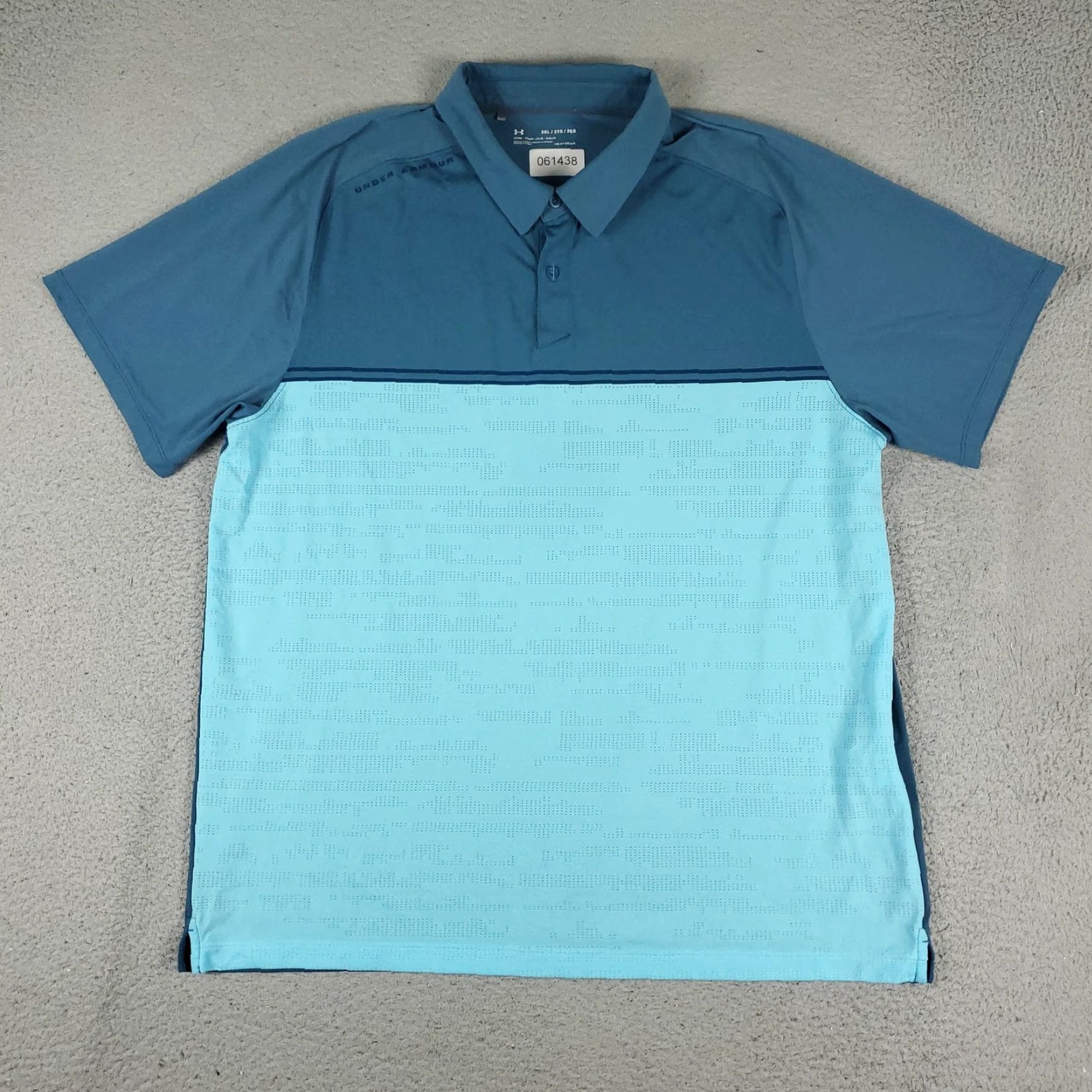 Under Armour Under Armour Shirt Mens 2XL Blue HeatGear Golf Polo Performance Athletic Loose Size US XXL / EU 58 / 5 - 2 Thumbnail