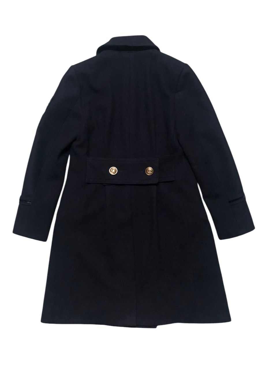 Coach Coach Wool Coat Navy Blue Double Breasted Size S / US 4 / IT 40 - 2 Thumbnail