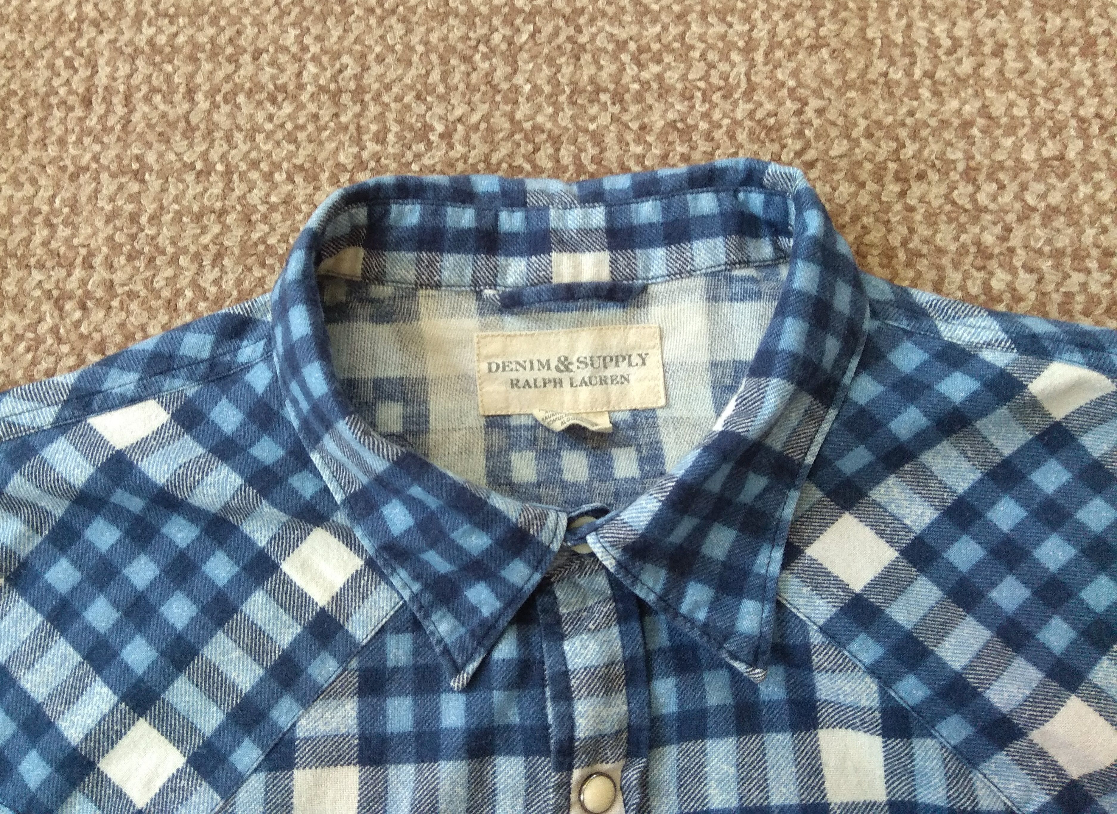 Denim & Supply Ralph Lauren Ralph Lauren Denim & Supply Flannel Cotton Check Shirt Size US XXL / EU 58 / 5 - 5 Thumbnail
