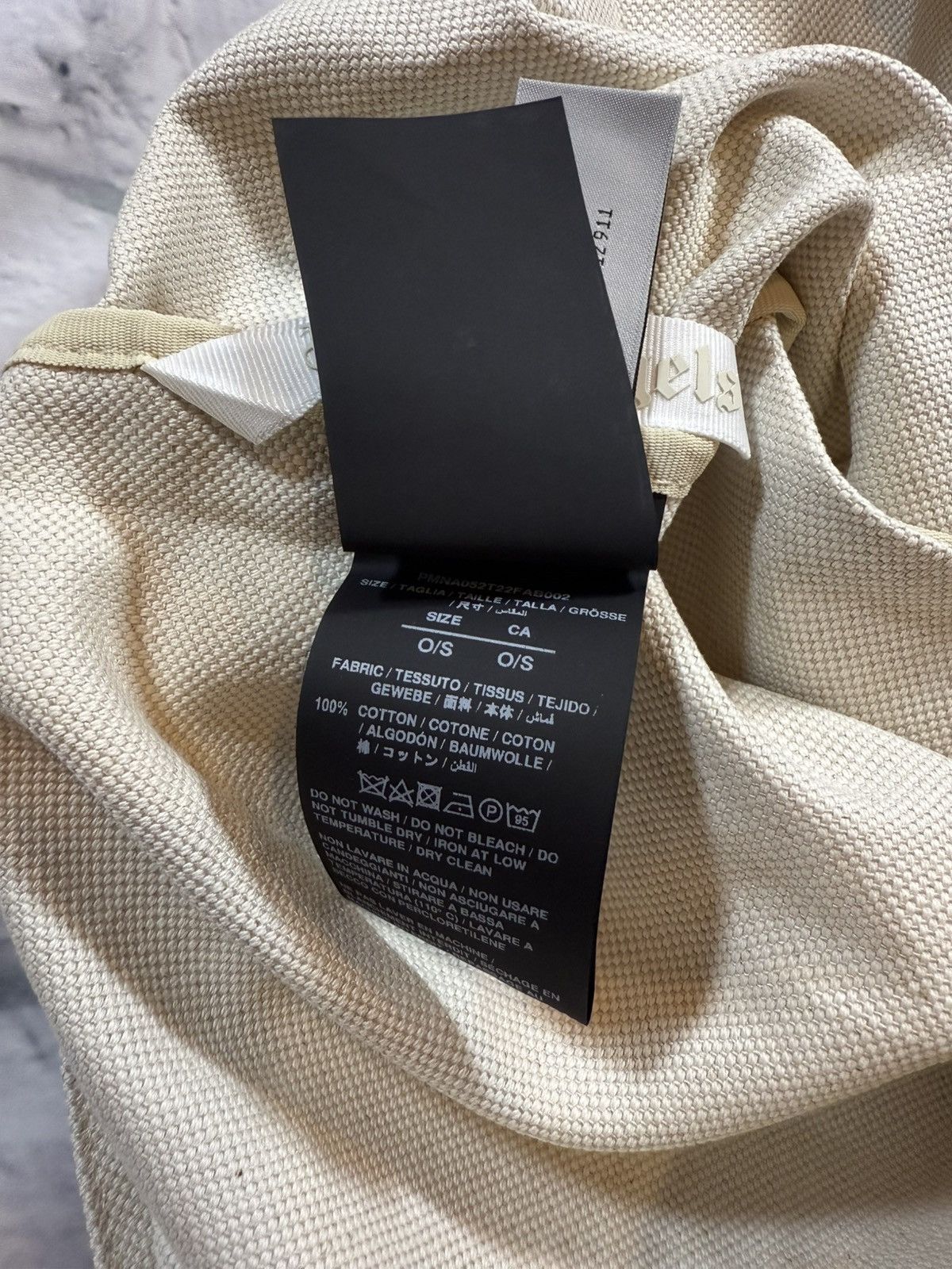 Palm Angels Palm Angels Miami Beach Cotton Canvas Shopper Bag Tote NWT Size ONE SIZE - 7 Thumbnail