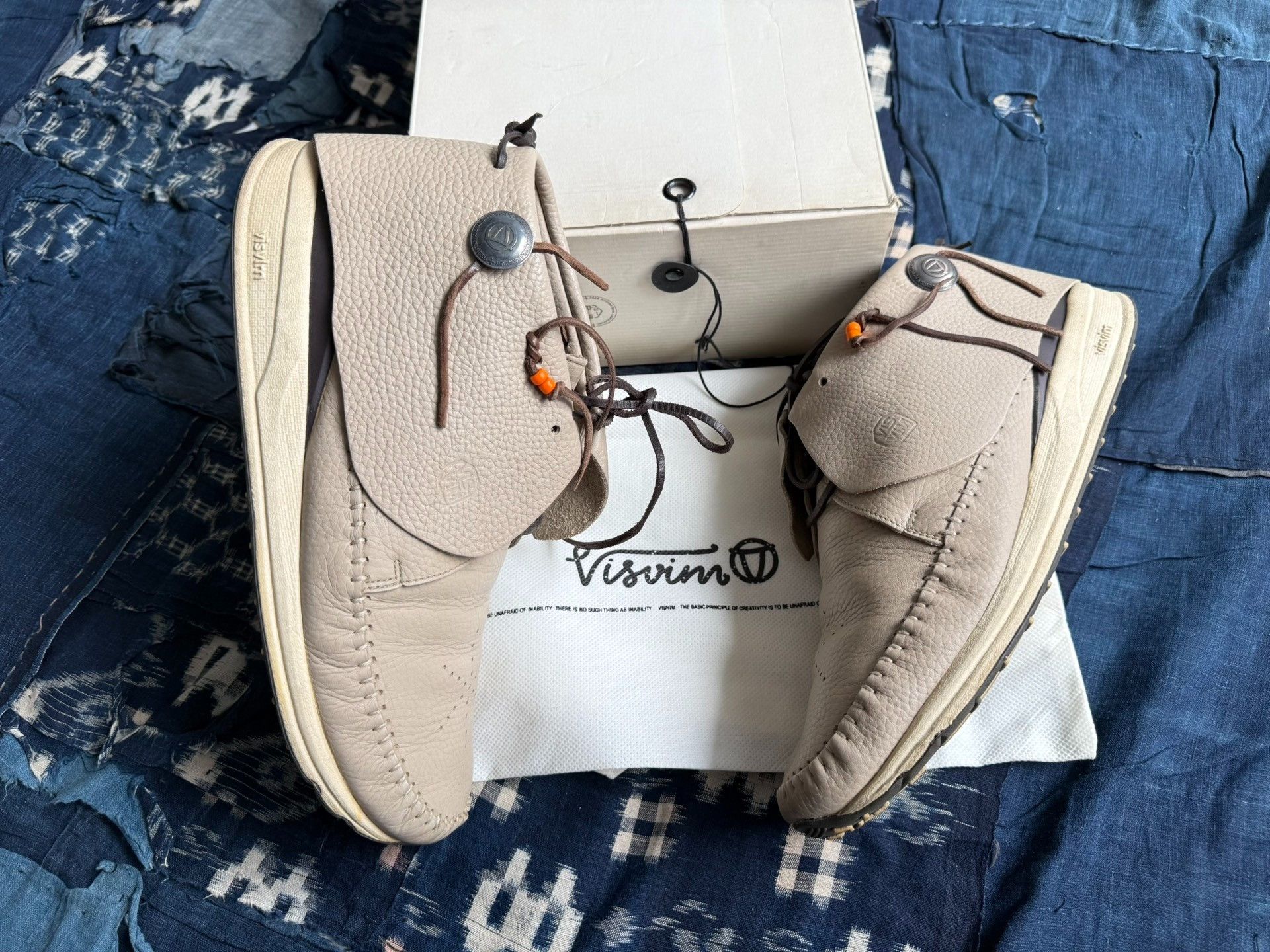 Visvim VISVIM FBT Silver Buckle Leather Sneakers Size US 5 / EU 37 - 1 Thumbnail