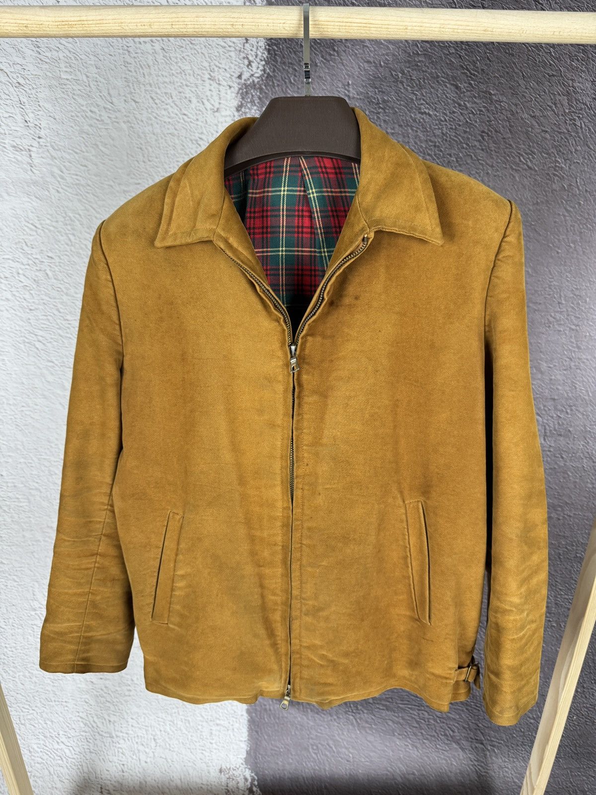Vintage Vintage 70s 80s light brown cotton bomber aviator jacket Size US L / EU 52-54 / 3 - 2 Thumbnail