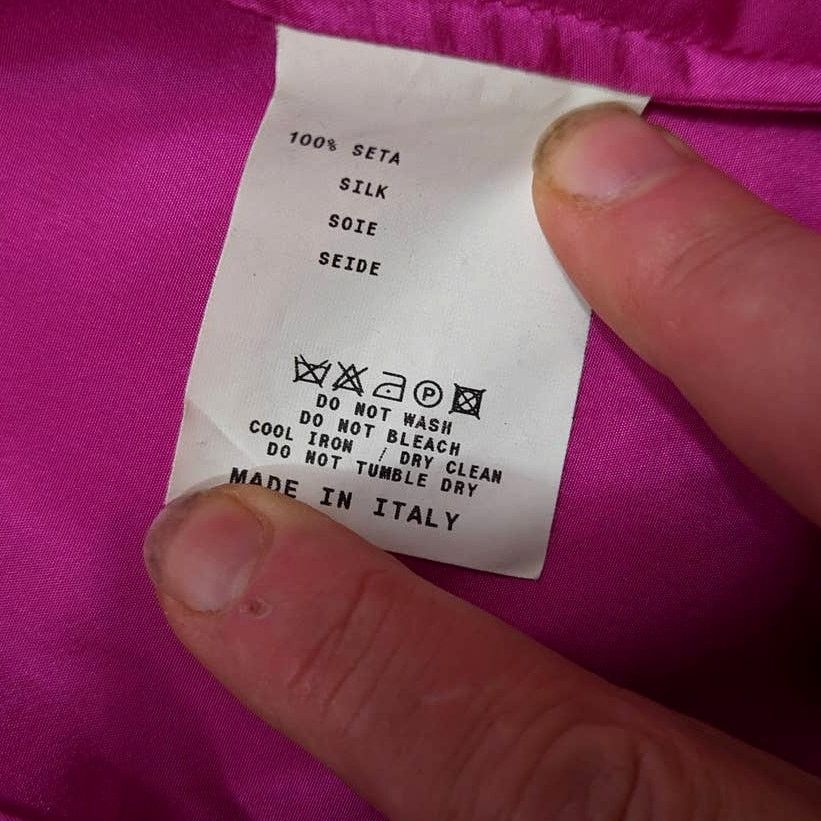 Etro ETRO Pink Fuchsia Silk Button Women's Toop sz 40 Milano Size M / US 6-8 / IT 42-44 - 9 Thumbnail