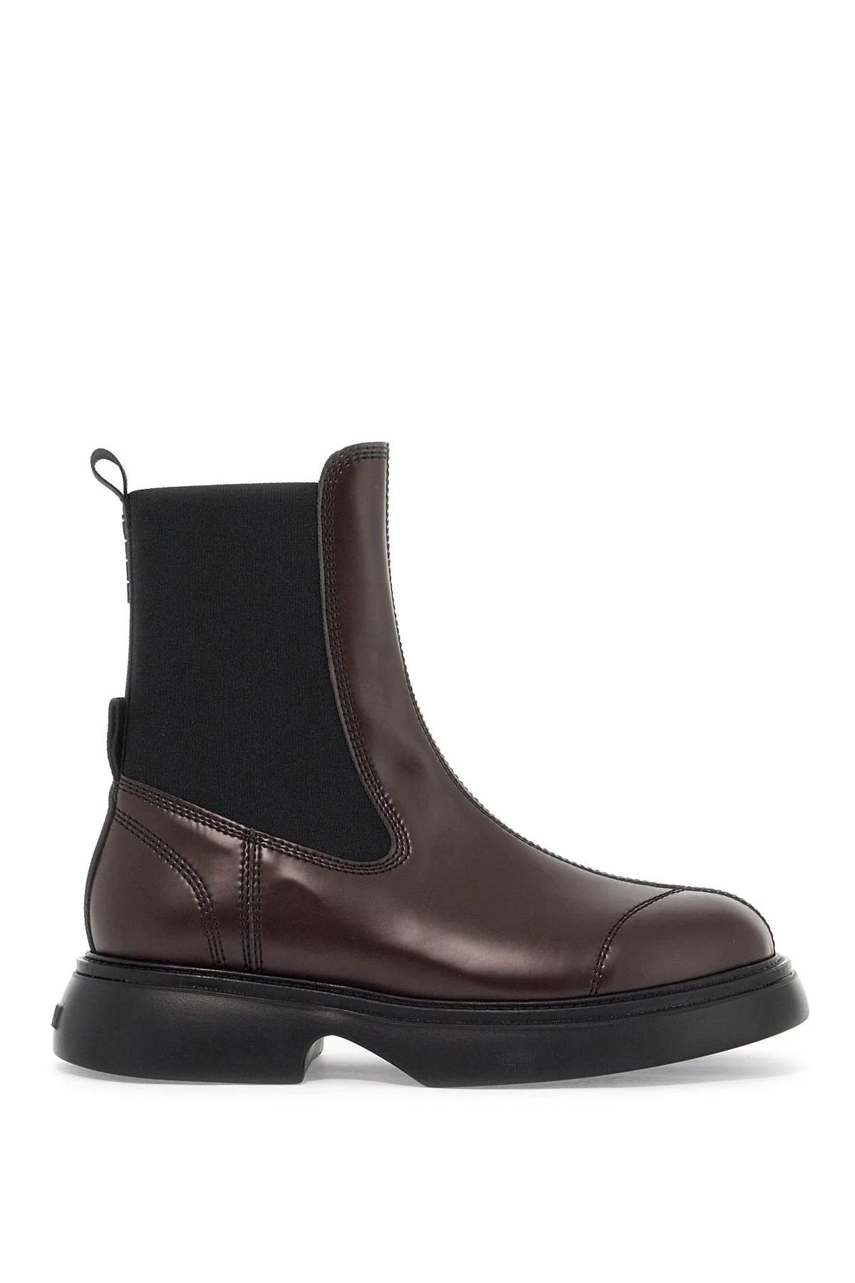 Ganni o1s22i1n1024 Mid Chelsea Ankle Boots in Chocolate Brown Size US 11 / IT 41 - 1 Thumbnail